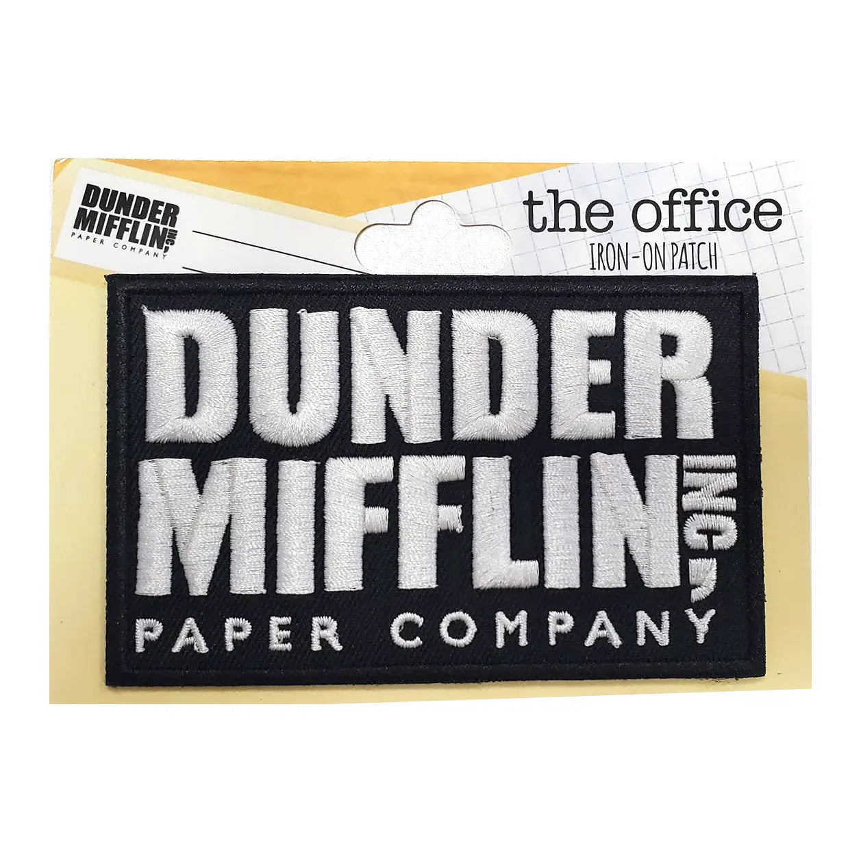 NBC The Office Dunder Mifflin Paper Company Box Logo Embroidered Iron on Patch