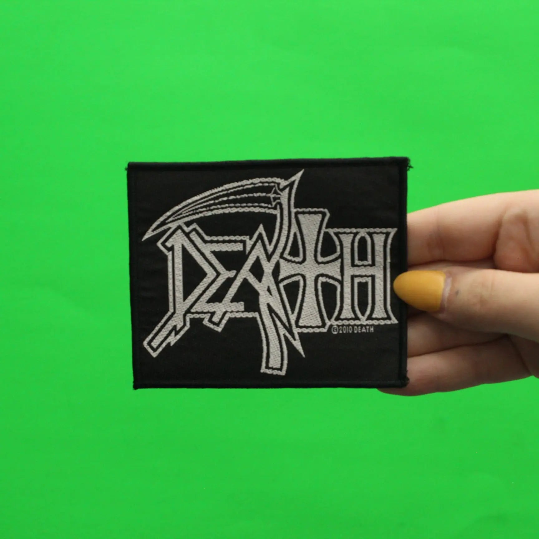 2010 Death Logo Woven Sew On Patch
