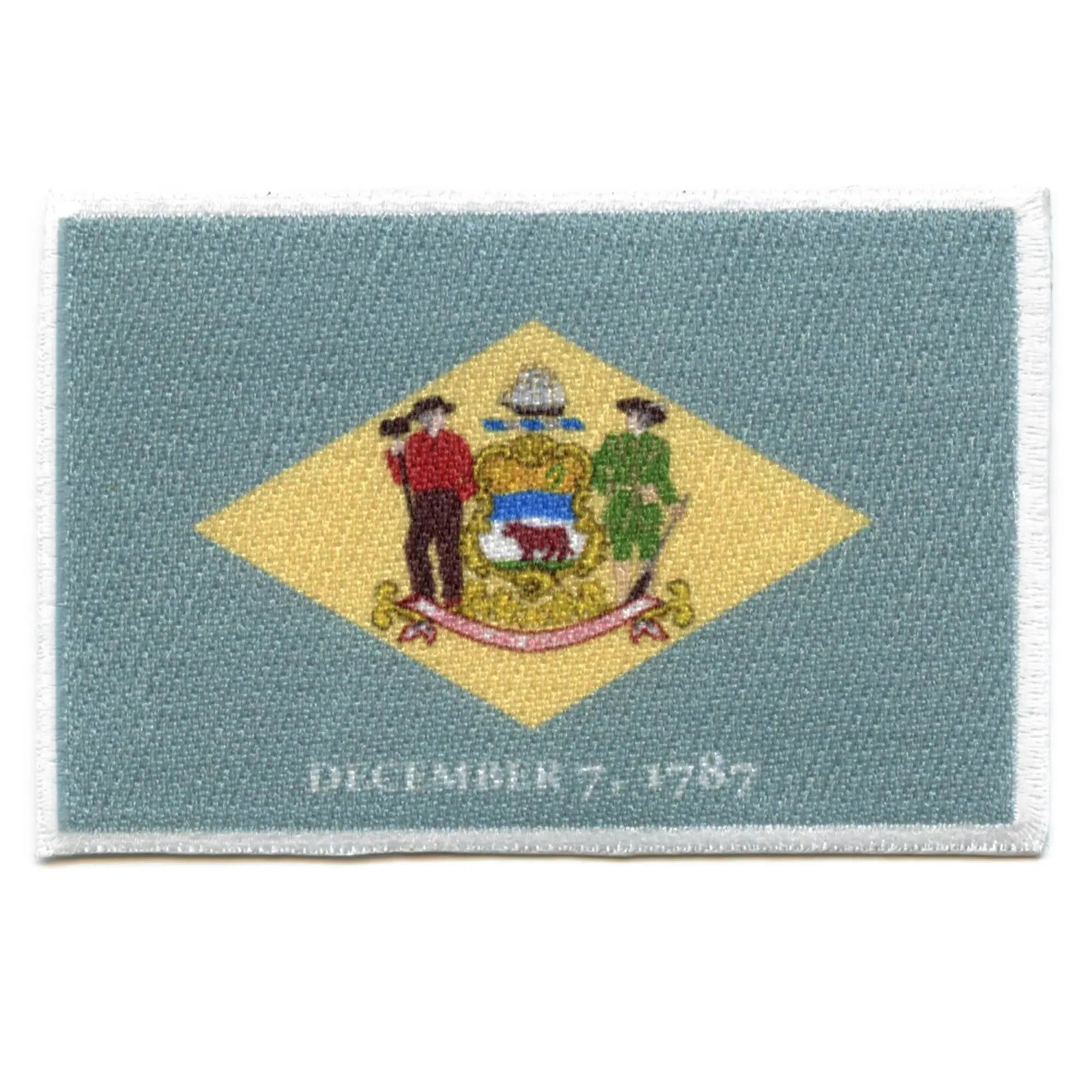 Delaware Patch State Flag Embroidered Iron On