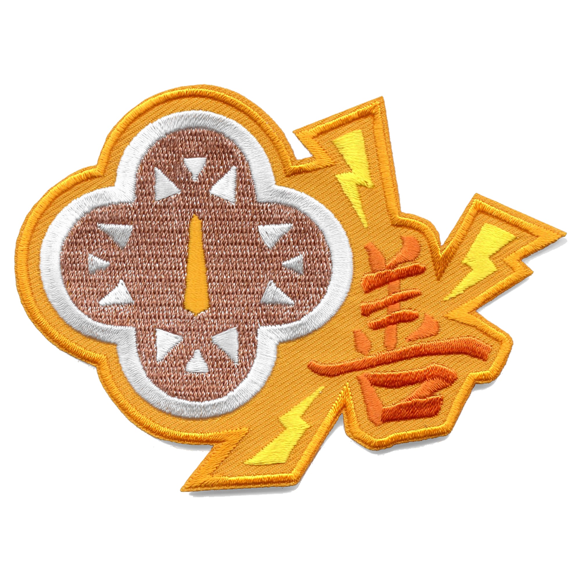 Demon Slayer Zenitsu Agatsuma Name Patch Thunder Style Embroidered Iron On