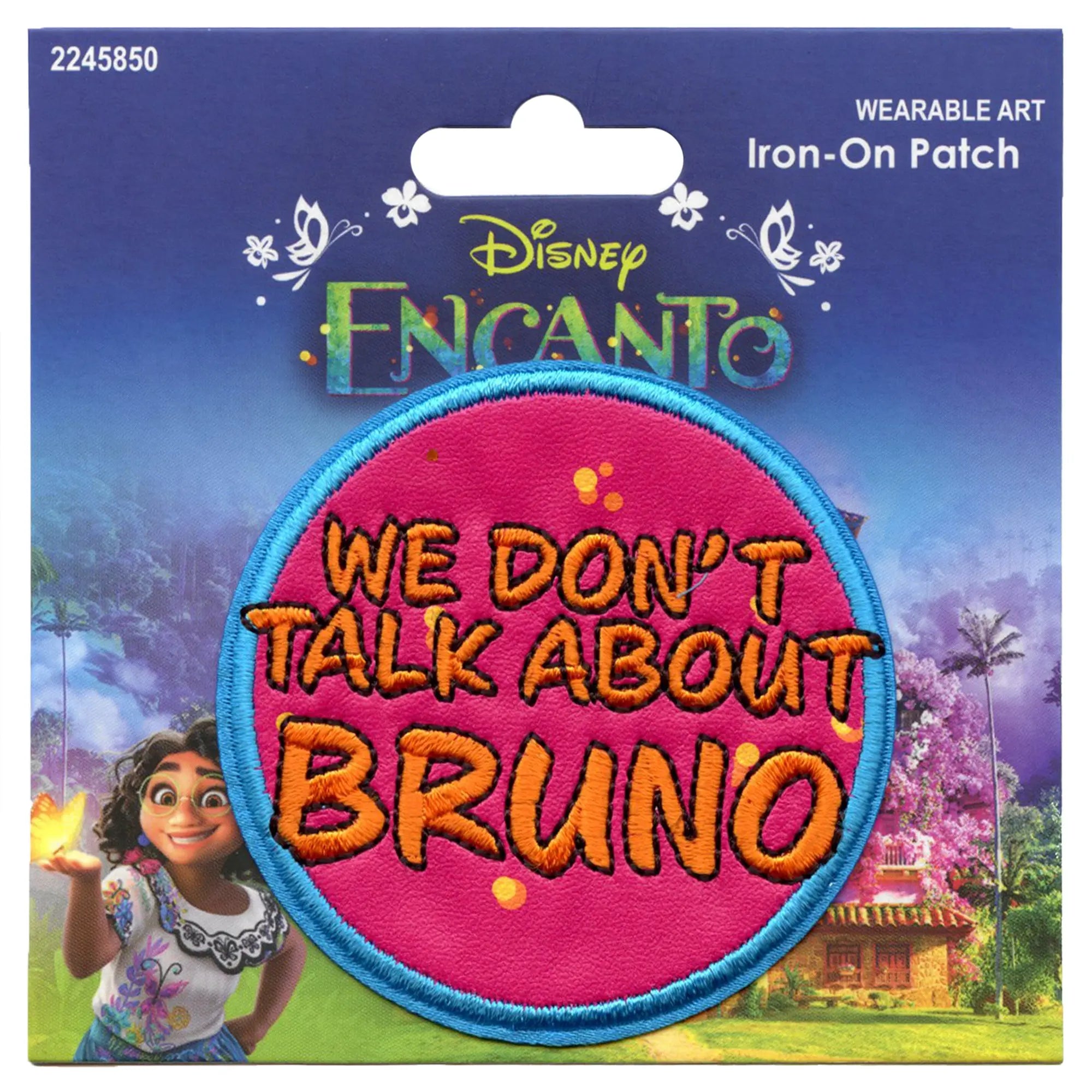 We Don't Talk About Bruno Patch Magic Colombian Family Embroidered Iron on