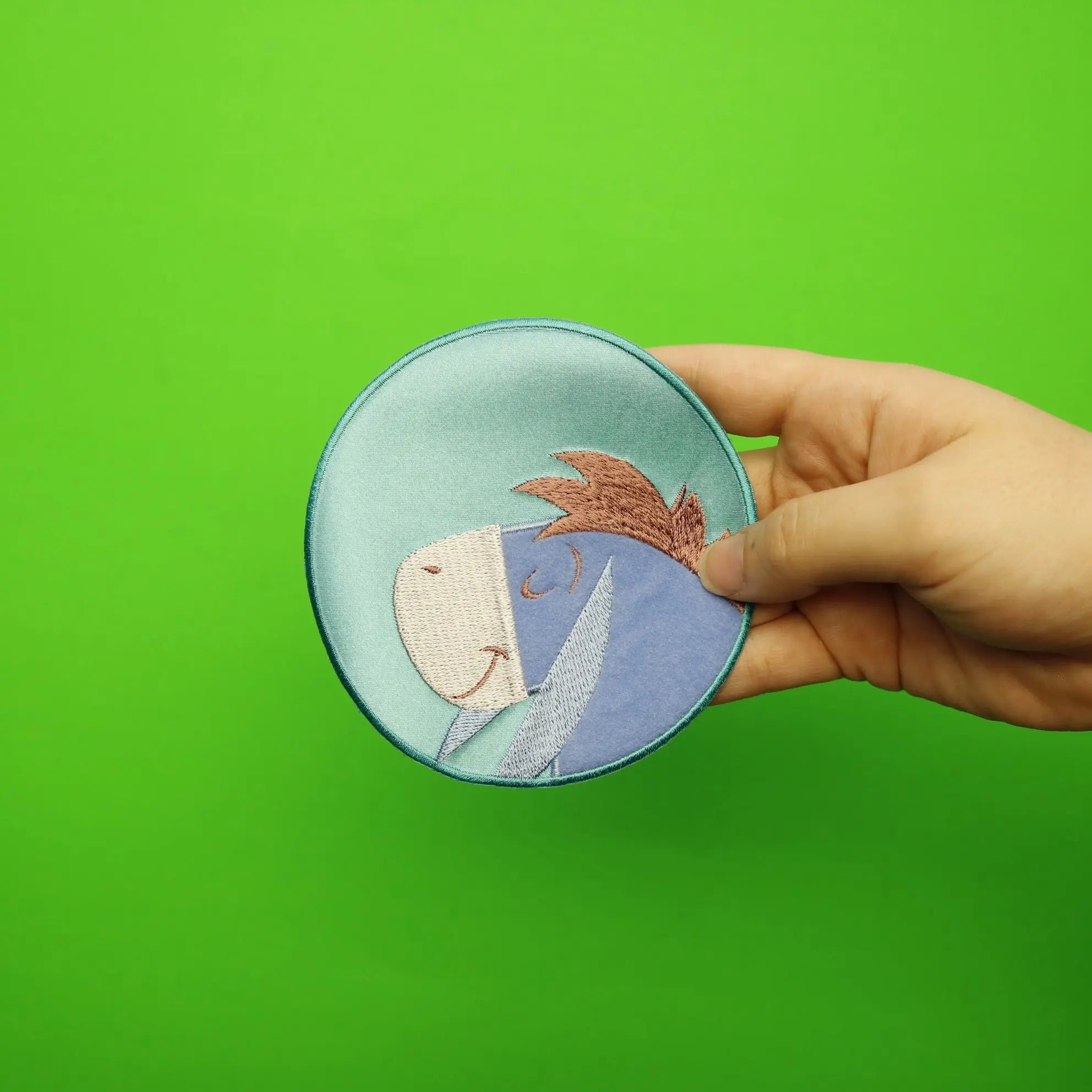 Disney Eeyore Sleeping In A Circle Embroidered Applique Iron On Patch