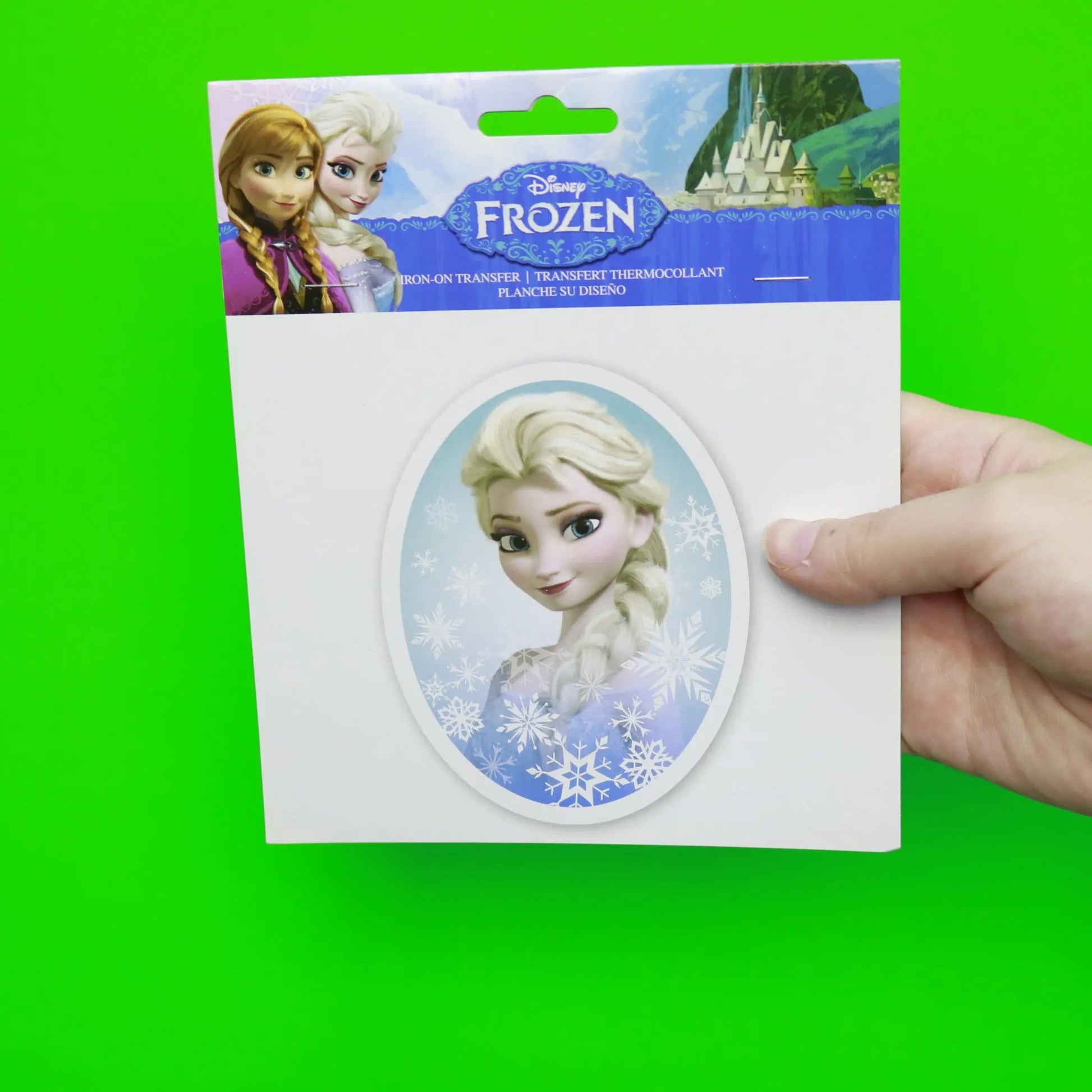 Disney Frozen Elsa Oval Portrait Iron On Transfer