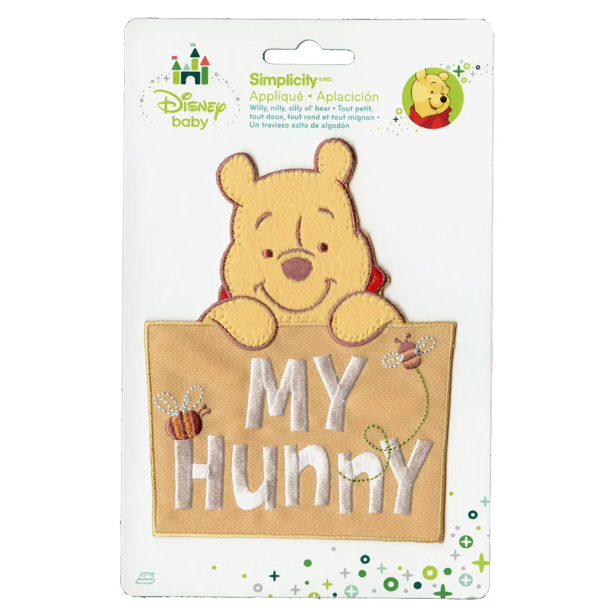 Disney Winnie The Pooh "My Hunny" Embroidered Applique Iron On Patch