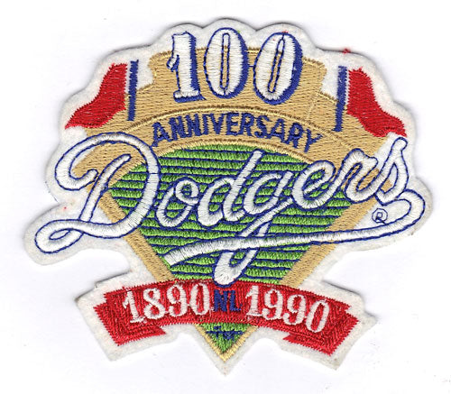 1990 Los Angeles Dodgers 100th Anniversary Jersey Patch