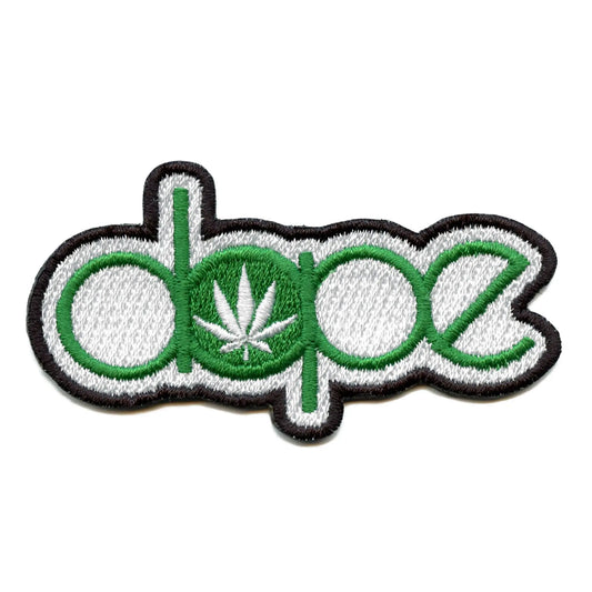 Dope With Leaf Patch Weed Lover Embroidered Iron On