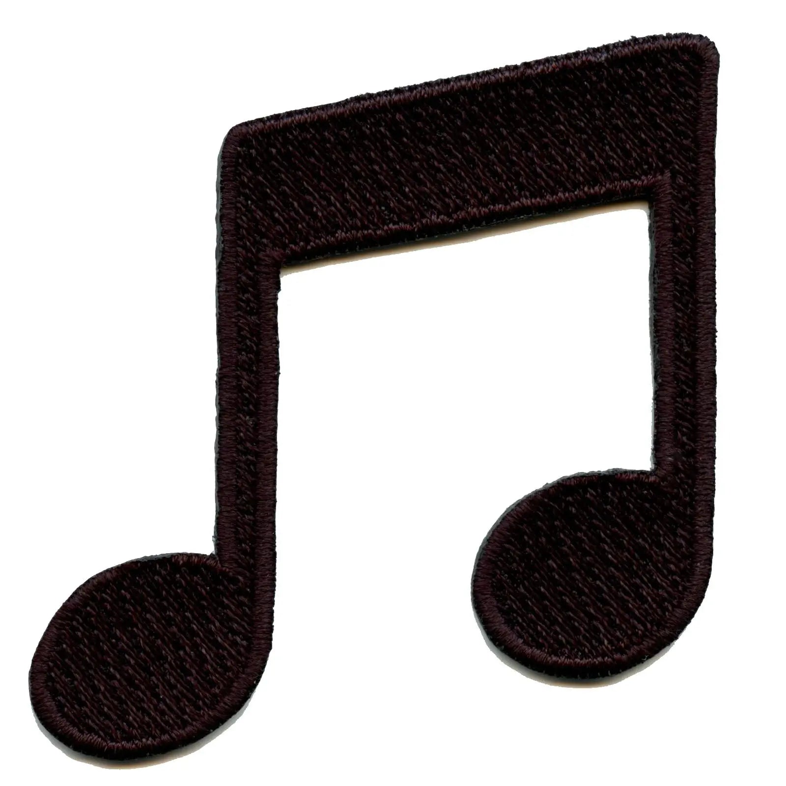 Double Eighth Music Note Embroidered Iron On Patch