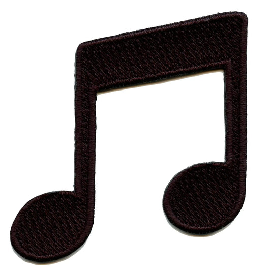 Double Eighth Music Note Embroidered Iron On Patch