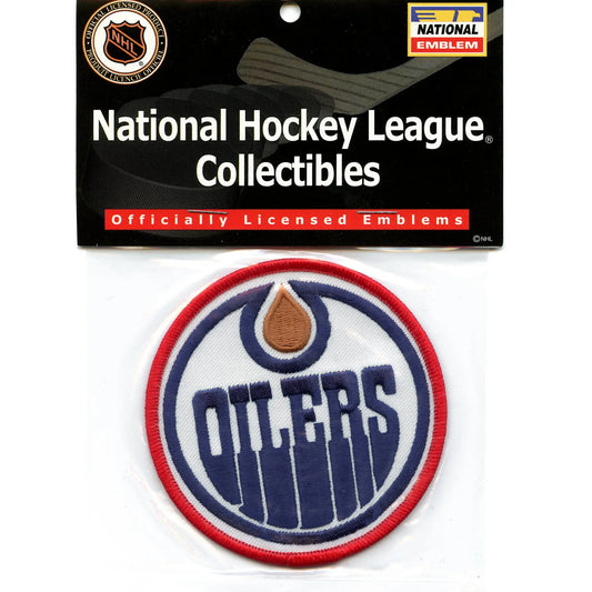 Edmonton Oilers Round Retro Team Logo Embroidered Patch