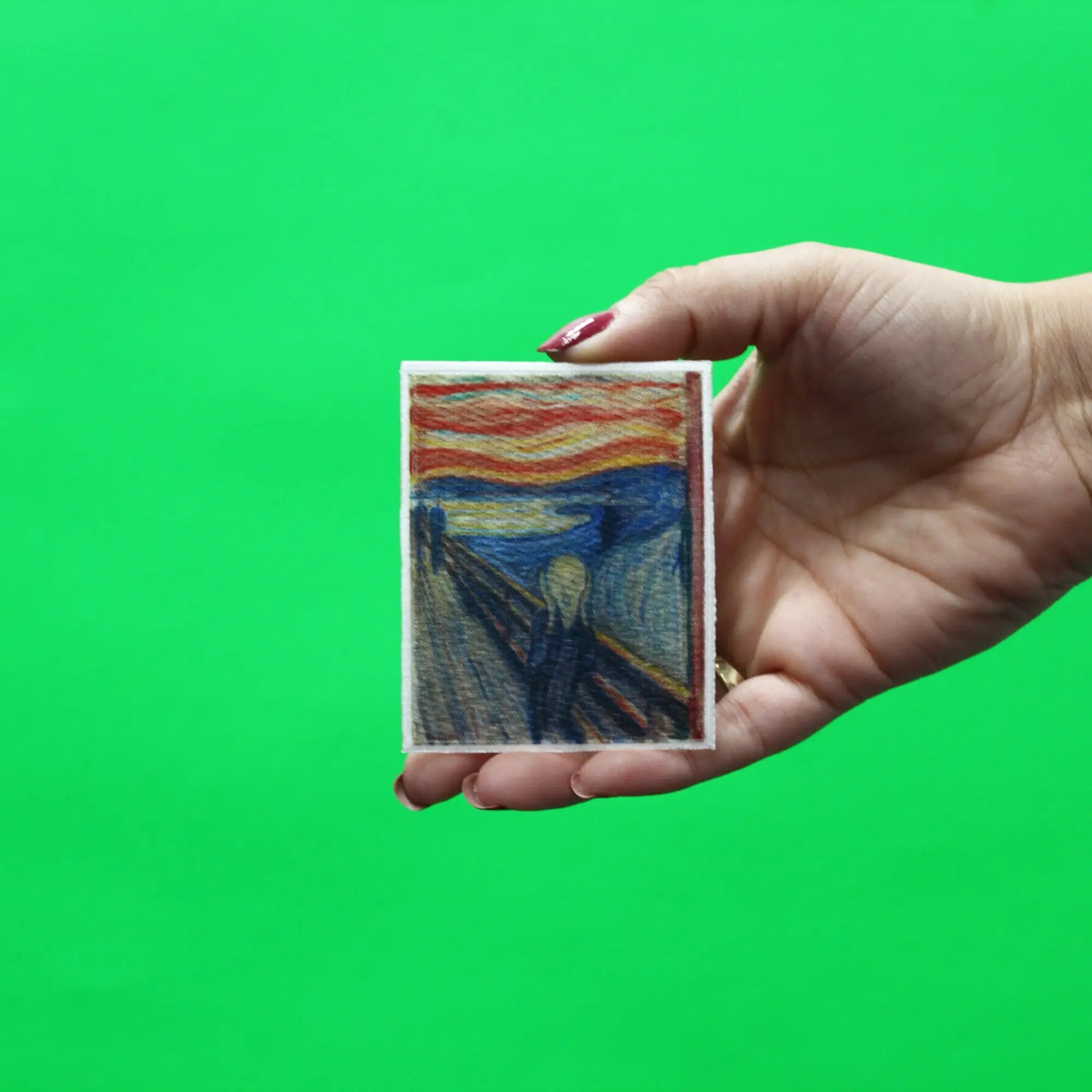 Small The Scream Patch Edvard Munch Embroidered Iron On