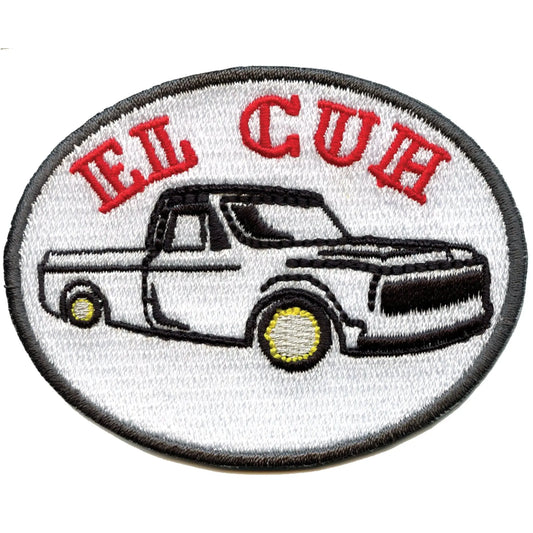 El Cuh With Lowrider Truck Embroidered Iron On Patch