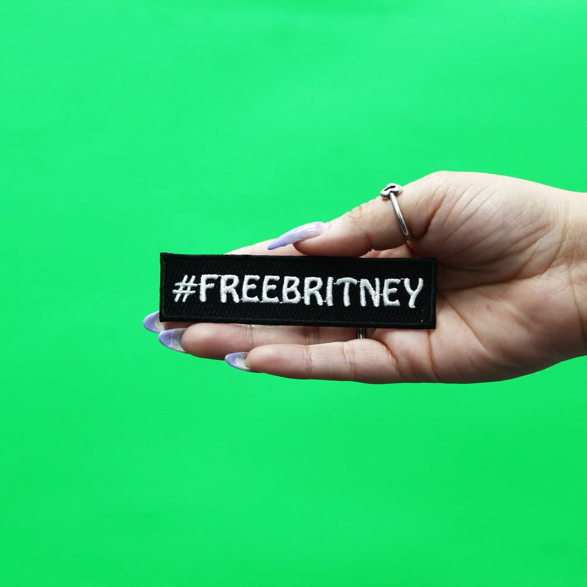 FREEBRITNEY Patch Hashtag Movement Embroidered Iron On