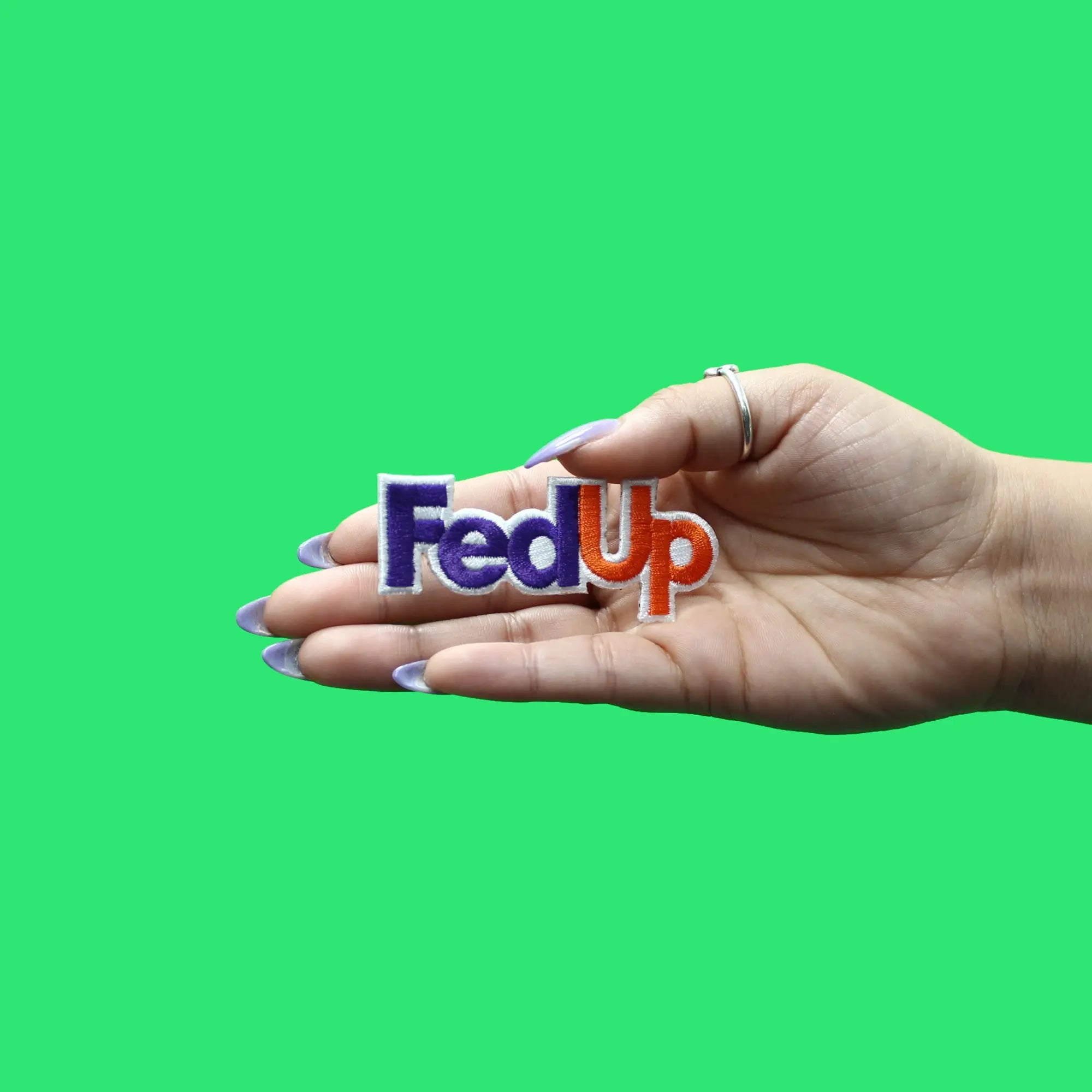 FedUp Patch Mail Carrier Parody Embroidered Iron On