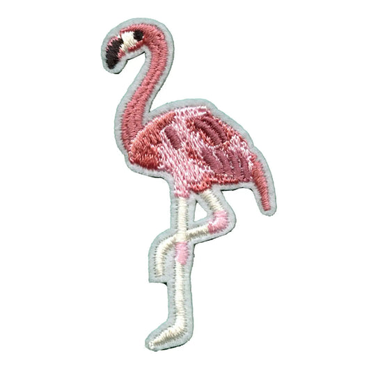 Flamingo Embroidered Applique Iron On Patch