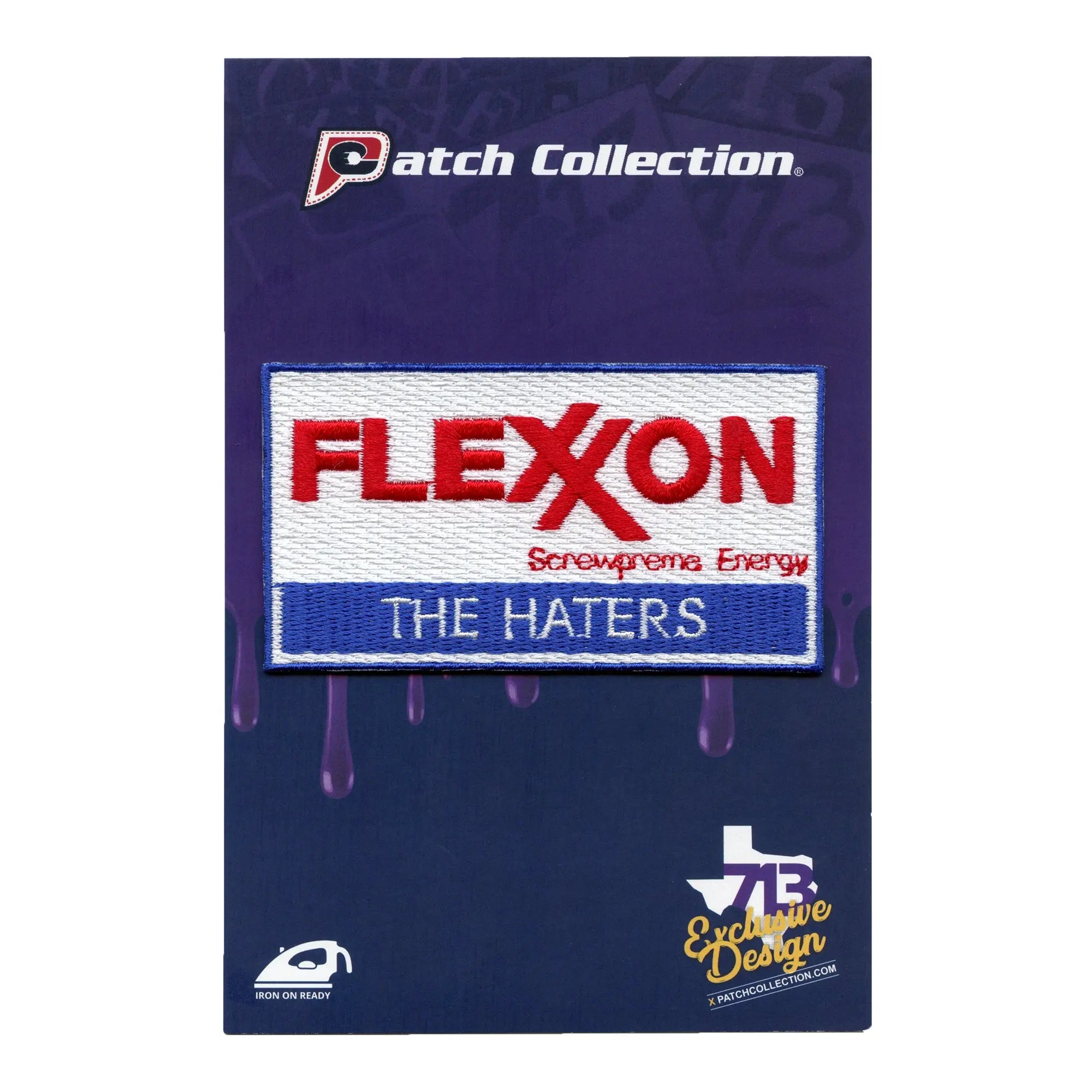 Flexxon the Haters Parody Patch Company Funny Houston Embroidered Iron On