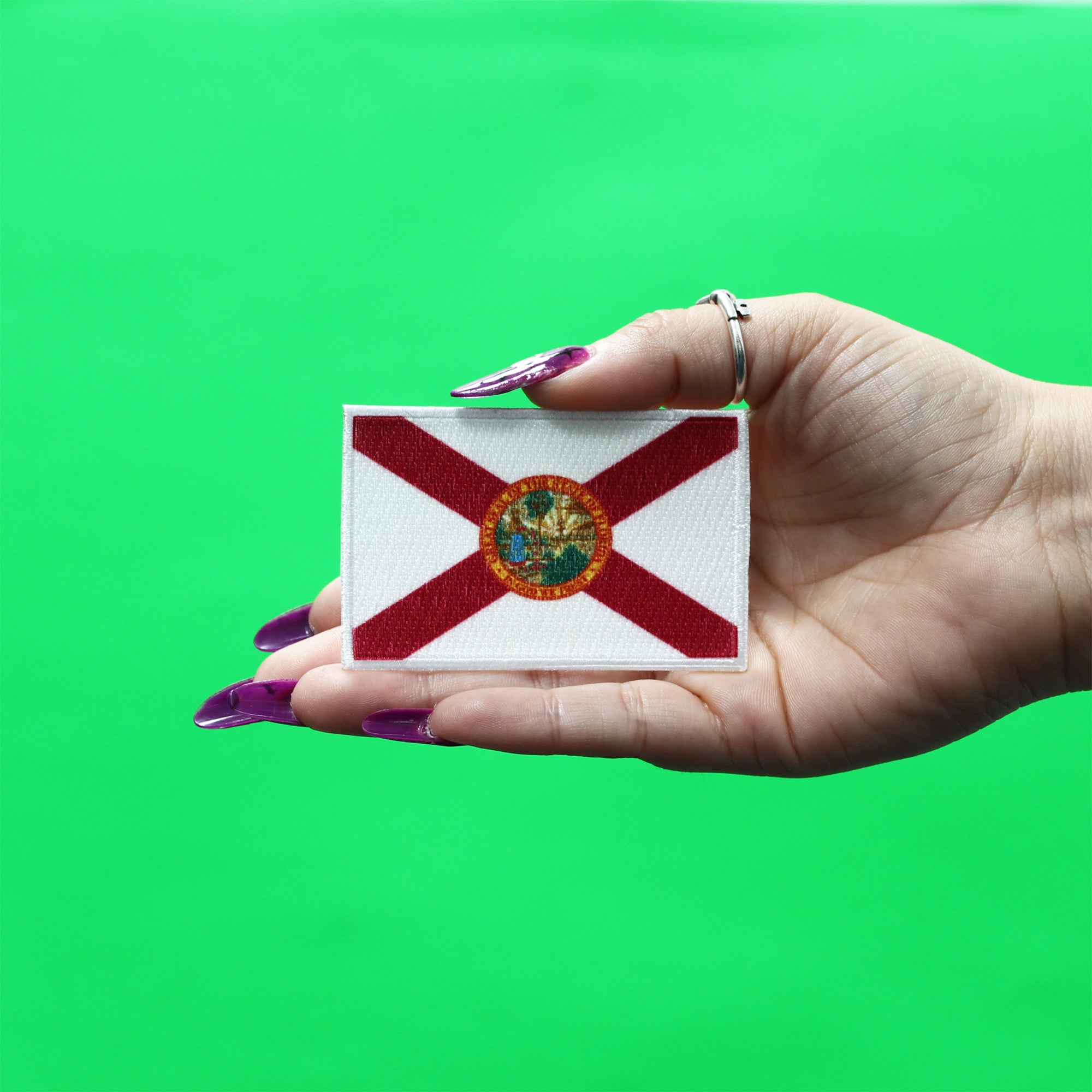 Florida Patch State Flag Embroidered Iron On