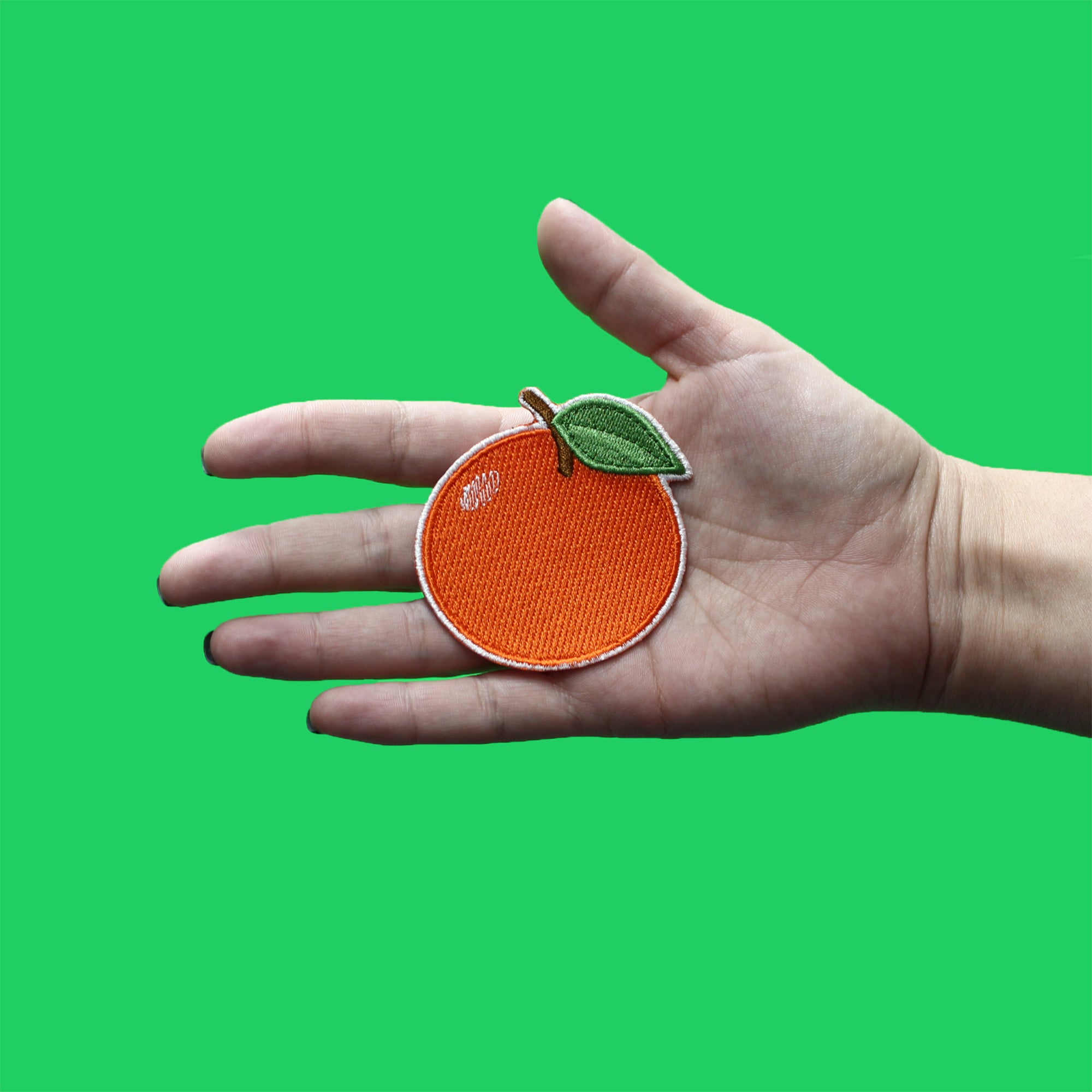 Freshly Picked Orange Fruit Patch Citrus Juice Florida Embroidered Iron On