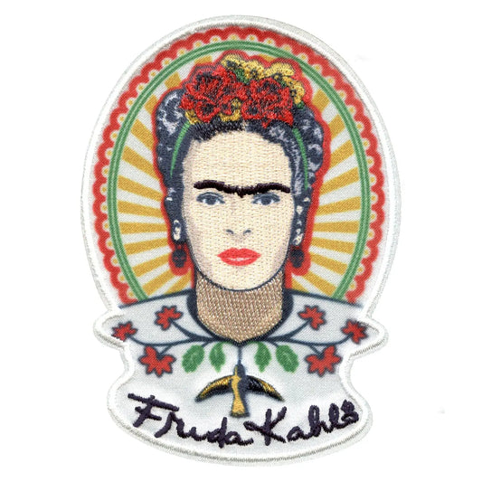 Frida Kahlo Mexicana Portrait Sublimated Embroidered Iron On Patch