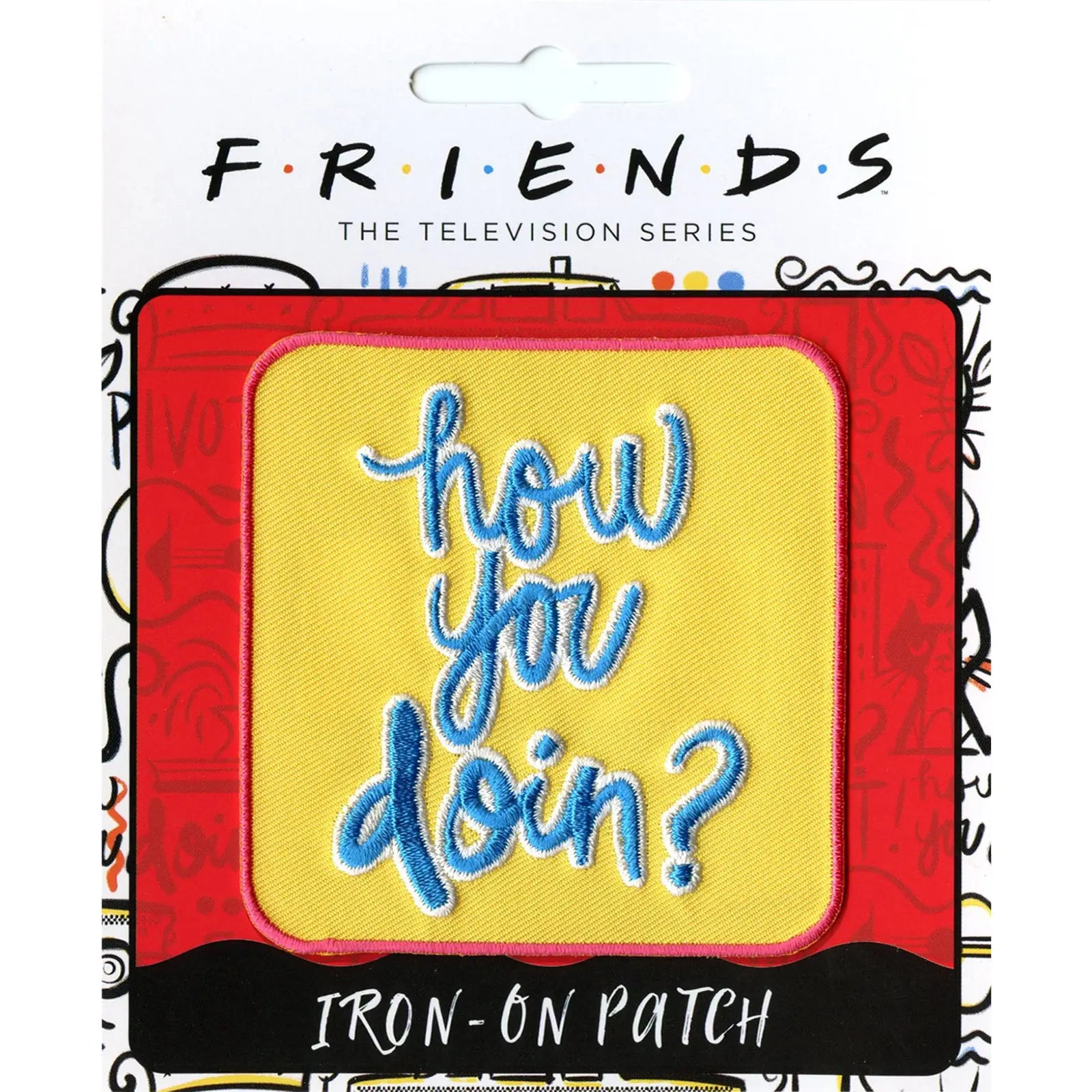 Friends How You Doin? Joey Embroidered Iron On Patch