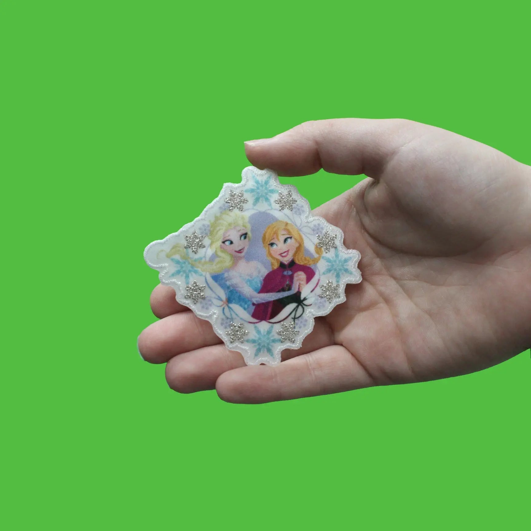Disney Frozen Elsa And Anna Sisters Iron on Applique Patch