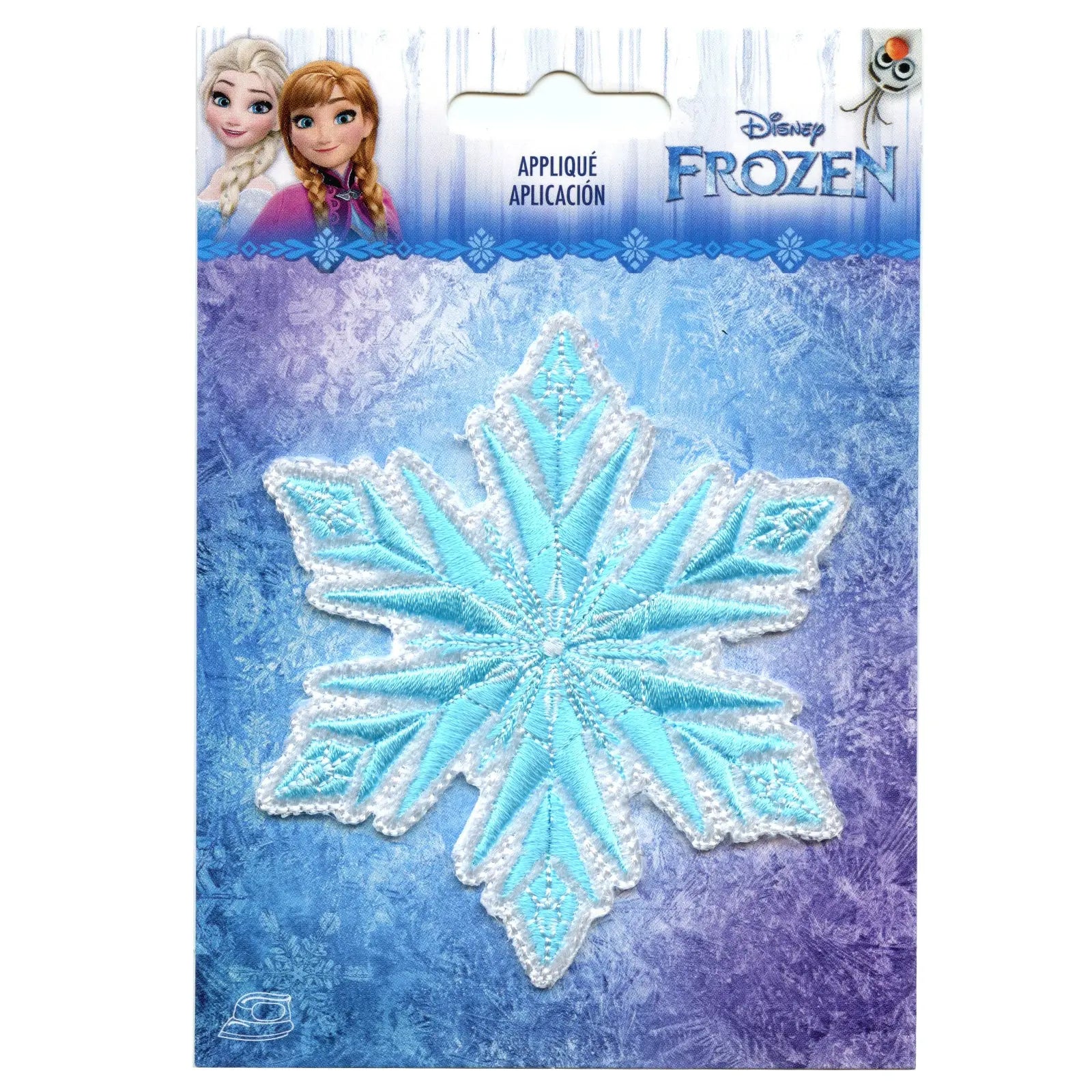 Disney's Frozen Elsa's Snowflake Embroidered Applique Iron On Patch