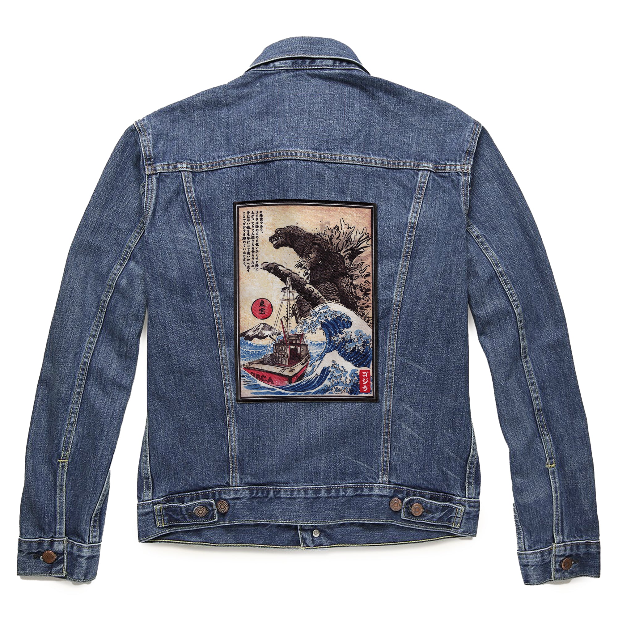 Orca In Japan Jacket Patch FotoPatch XL Embroidered Iron-on