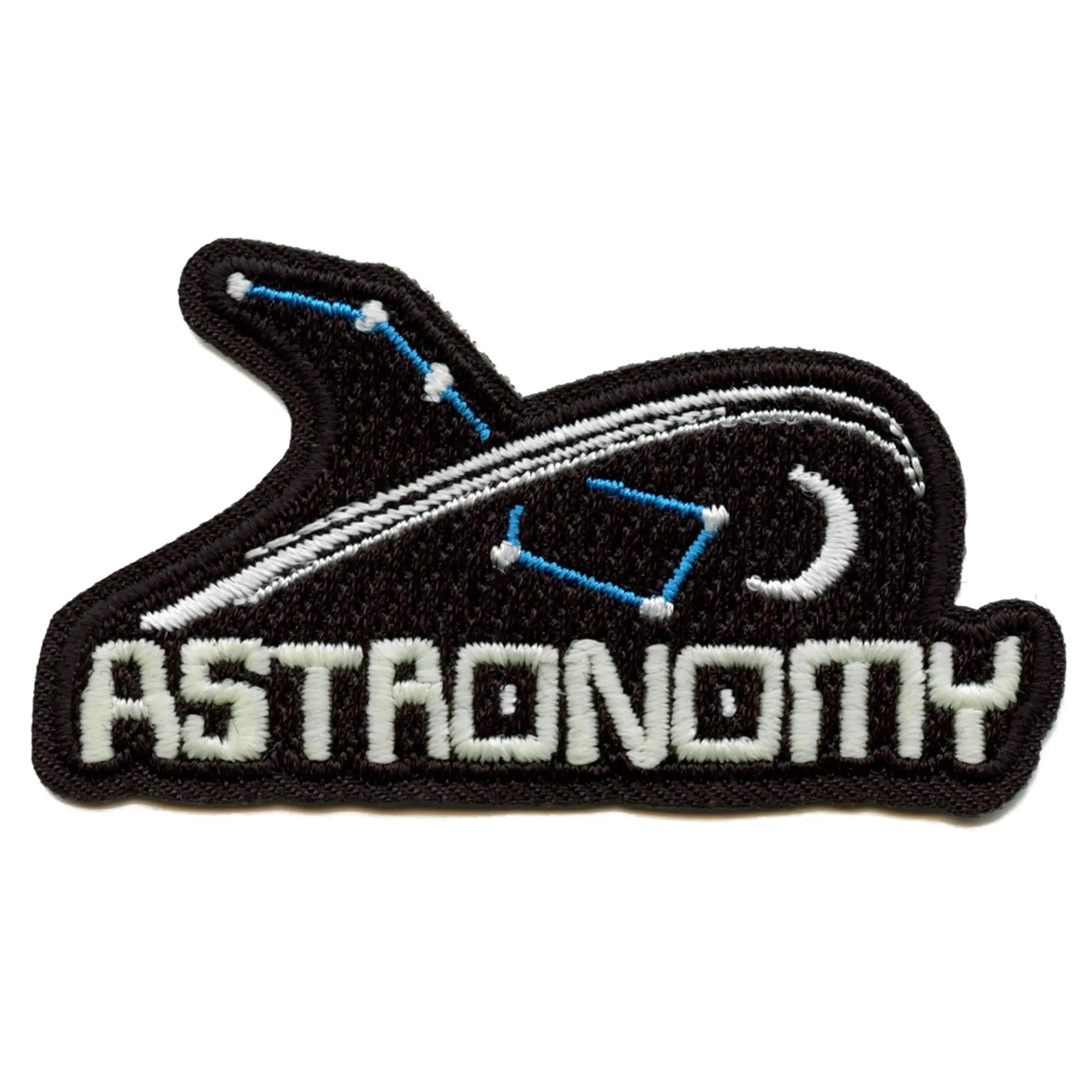 Glow in the Dark Astronomy Patch Galaxy Embroidered Iron On