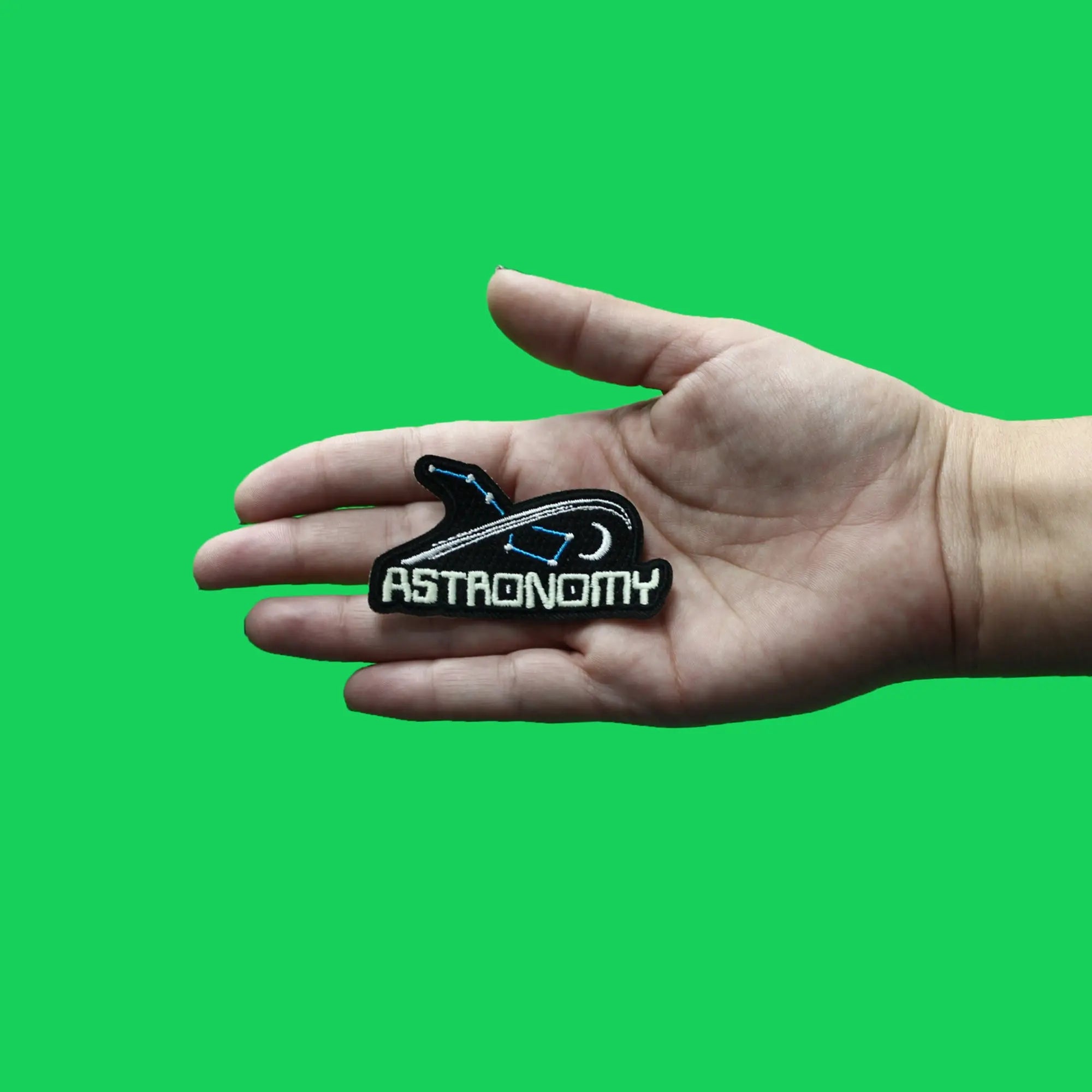 Glow in the Dark Astronomy Patch Galaxy Embroidered Iron On