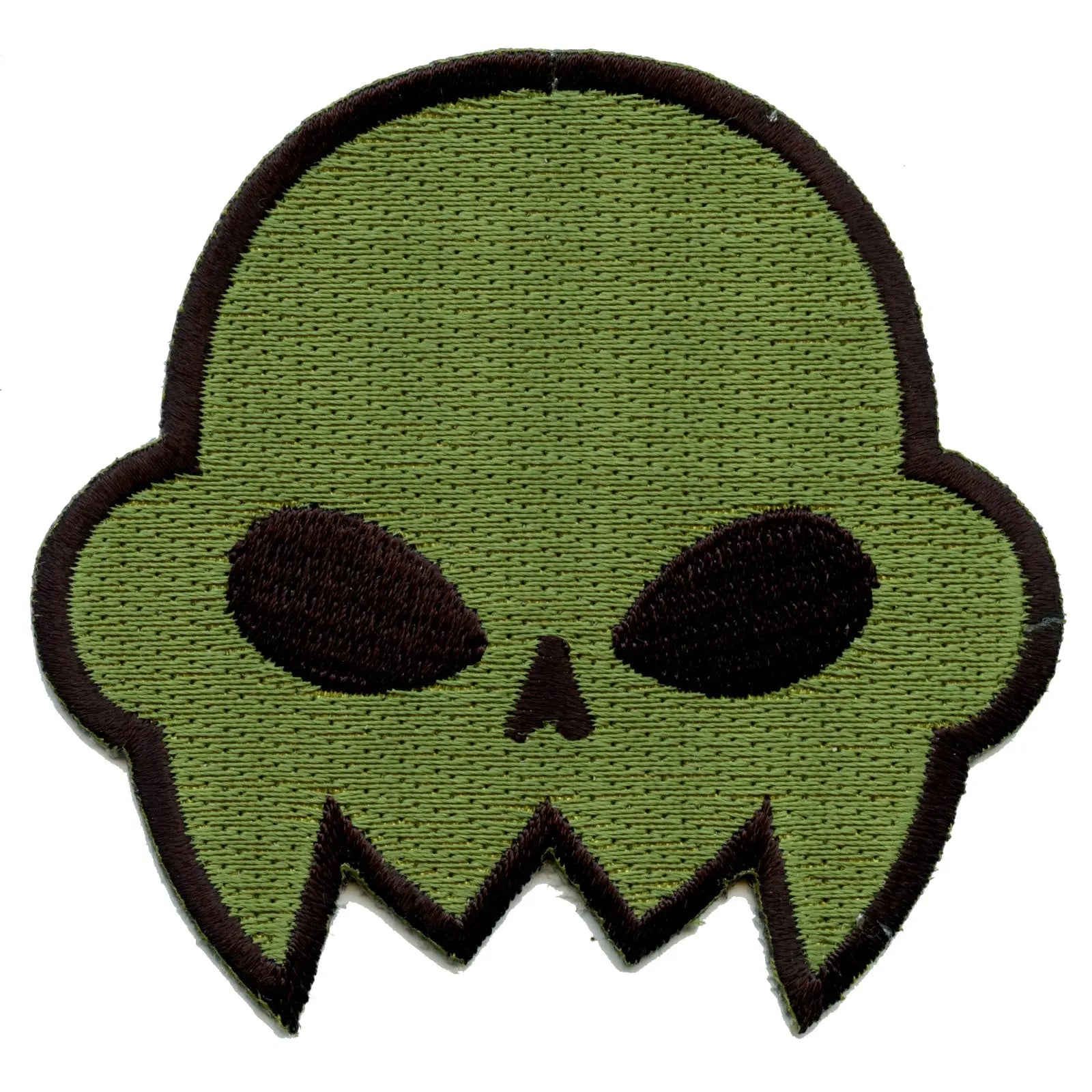 Homestuck Jake English - Green Skull Embroidered Iron On Patch
