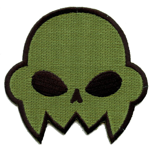 Homestuck Jake English - Green Skull Embroidered Iron On Patch