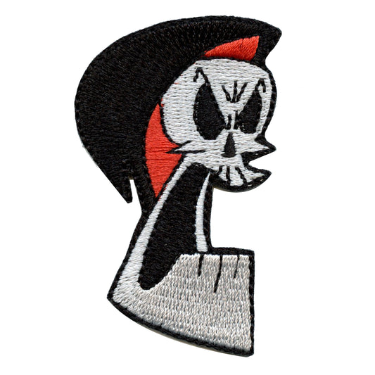 Grim Adventures Of Billy And Mandy Angry Grim Embroidered Iron On Patch