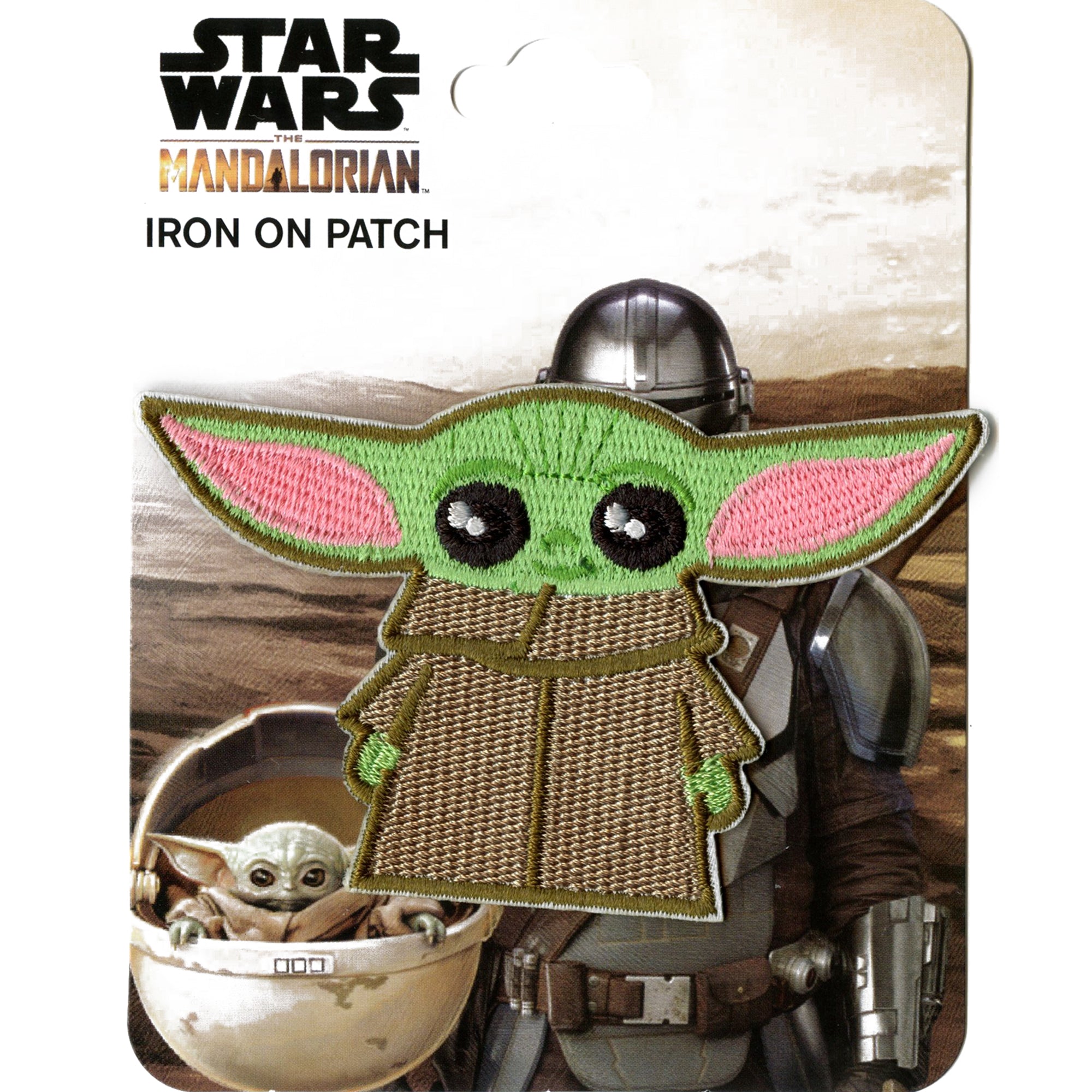 Star Wars The Mandalorian Patch Grogu Standing Embroidered Iron On