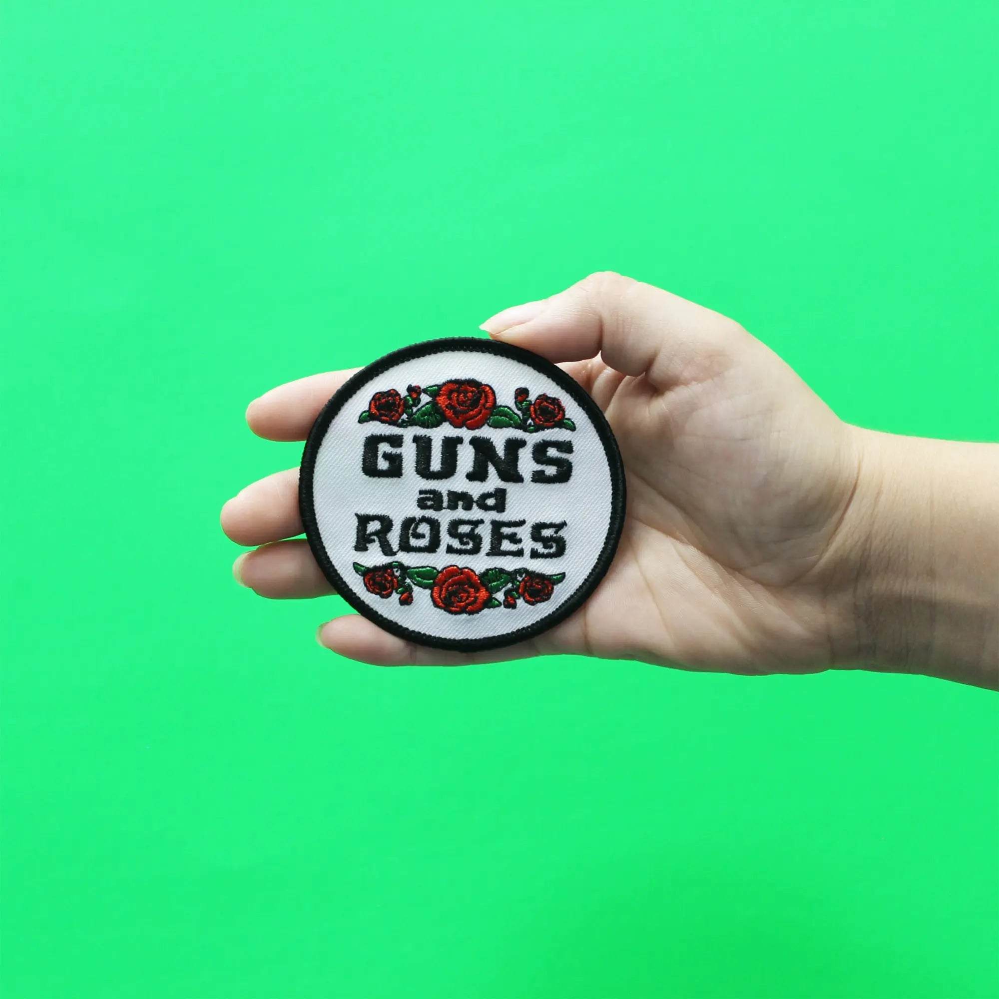 Guns N' Roses Patch Rock Band Round Logo Embroidered Iron On