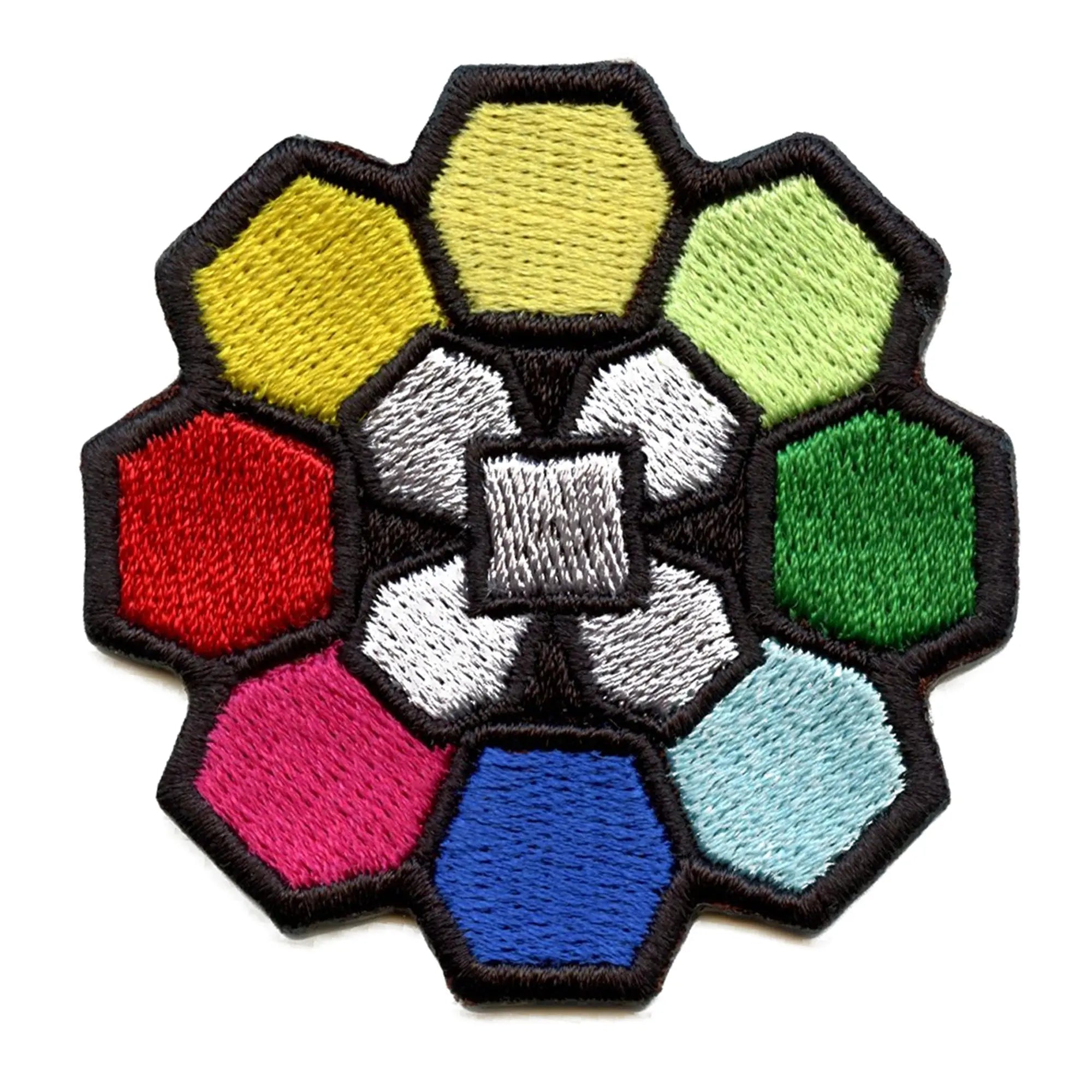 Gym Badge Patch Rainbow Icon Embroidered Iron On