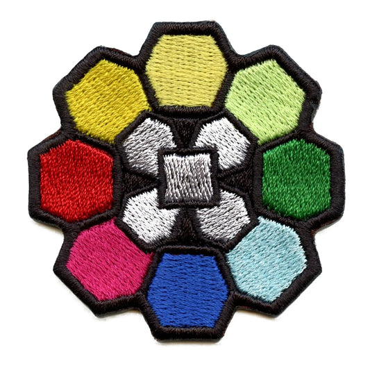 Gym Badge Patch Rainbow Icon Embroidered Iron On