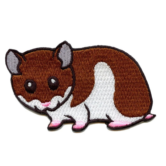 Pet Hamster Embroidered Iron On Jacket Patch