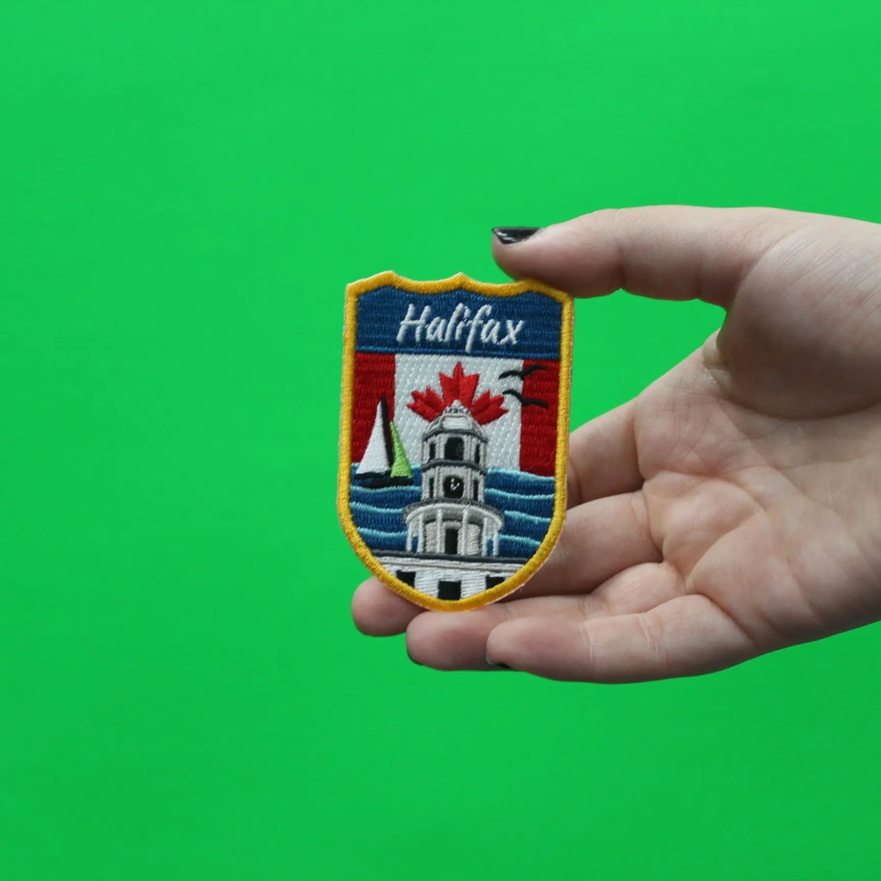 Halifax Canada Shield Embroidered Iron On Patch