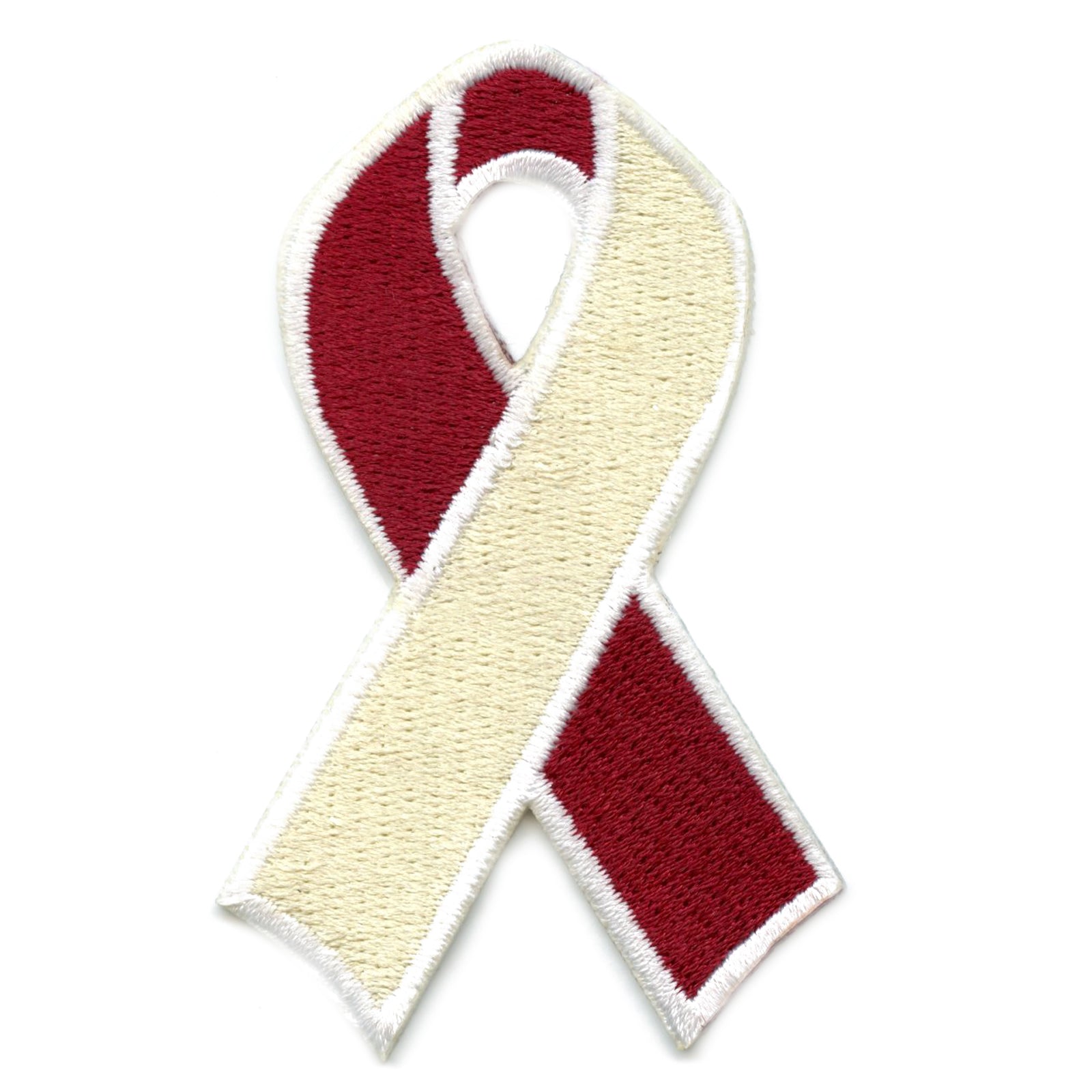 Cancer Awareness Ribbons Fully Embroidered Iron On Patches