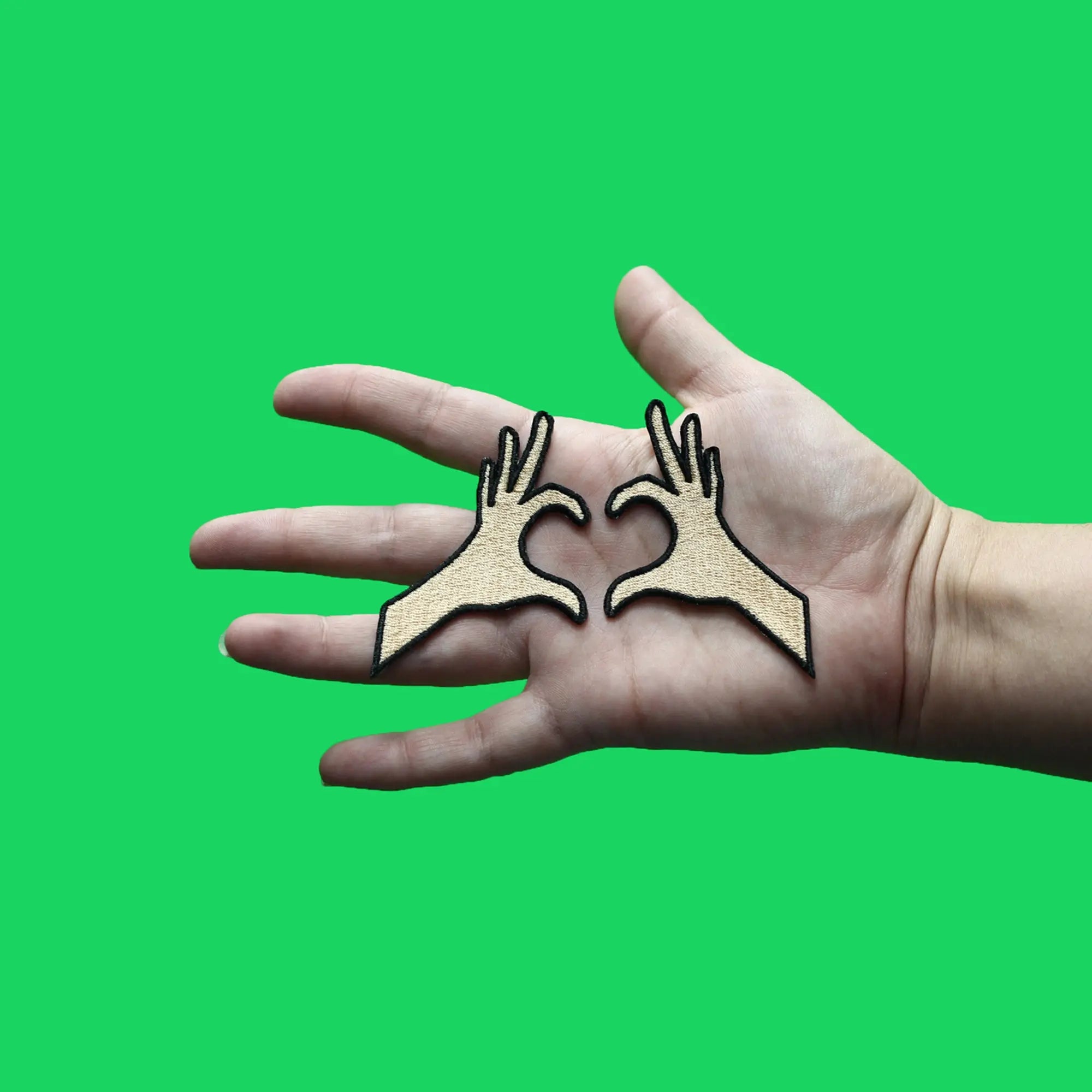 Heart Sign Hands Set Patch Valentines Day Couple Embroidered Iron On