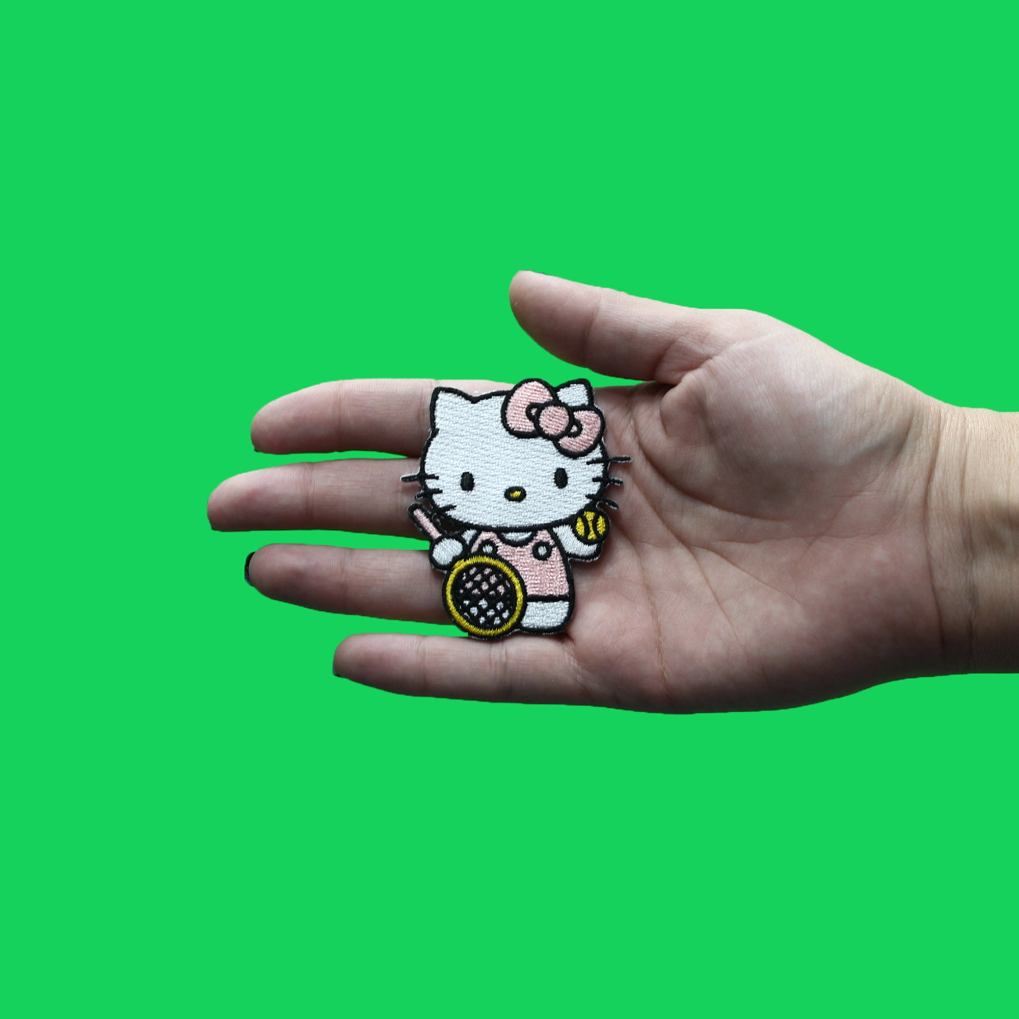 Hello Kitty Patch Tennis Player Embroidered Iron On