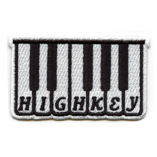 Highkey Patch Music Keyboard Embroidered Iron On