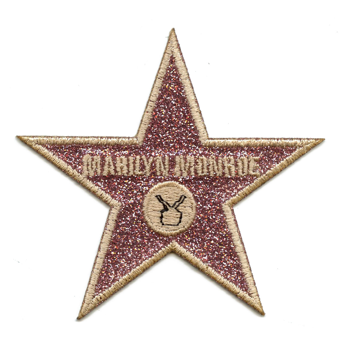 Marilyn Monroe Hollywood Star Patch Walk of Fame Embroidered Iron on