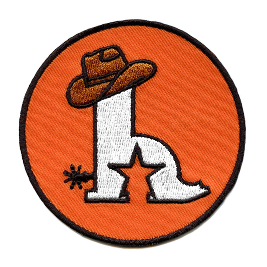 Houston Rodeo Cowboy Hat Patch Livestock Show Round Embroidered Iron On