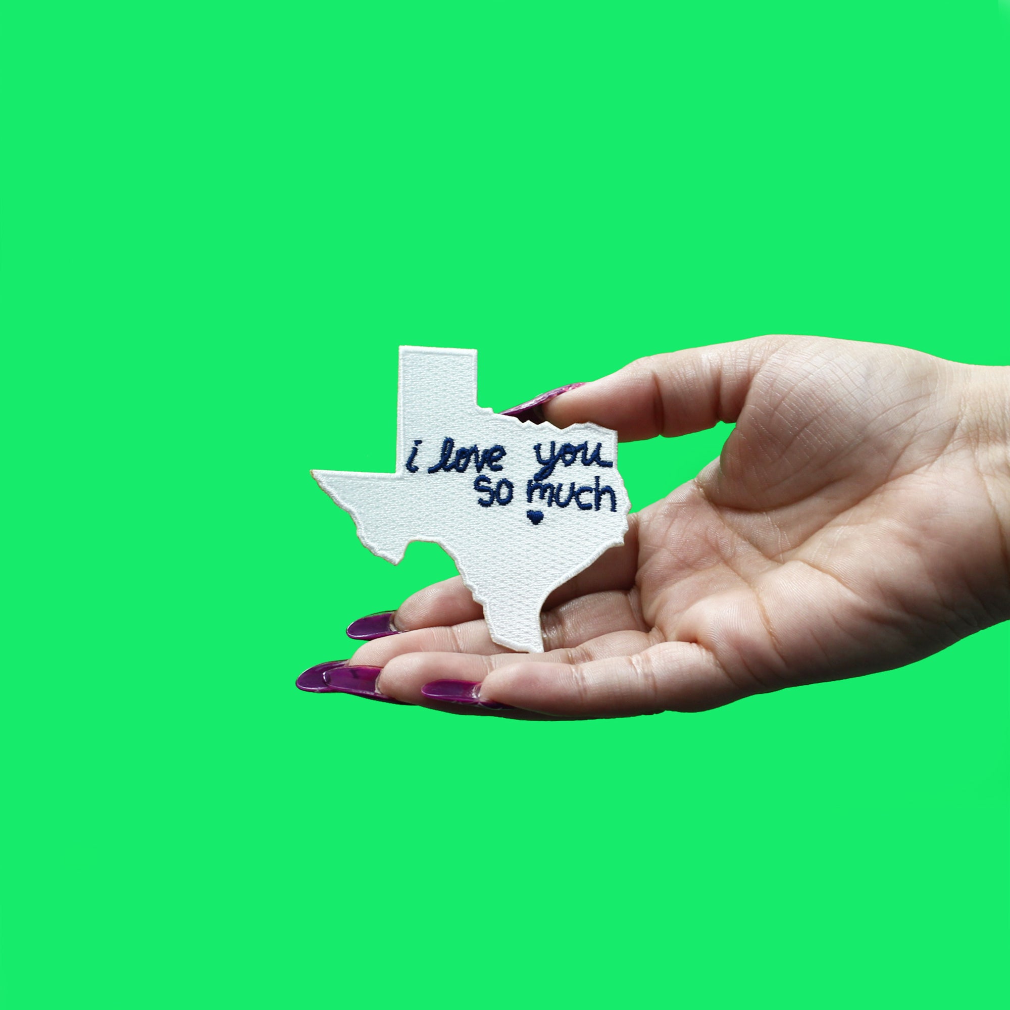 I Love You So Much Patch Austin Texas Wall Embroidered Iron On