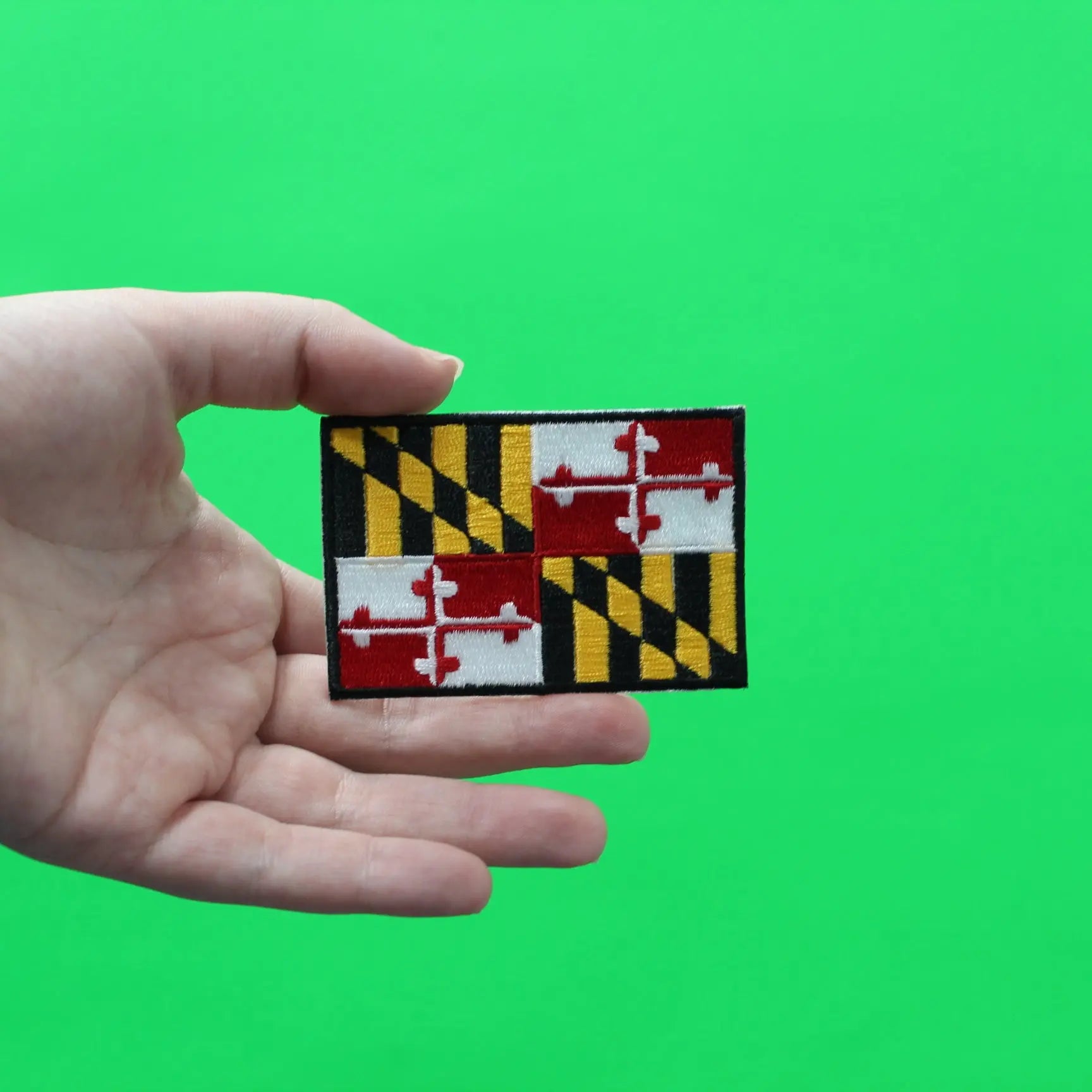 Maryland State Flag Patch Embroidered Iron On