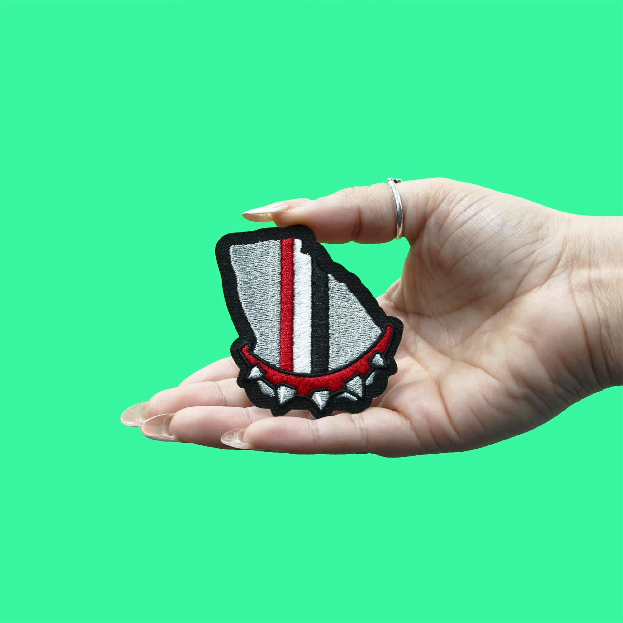 State of Georgia Patch Dog Collar Embroidered Iron On