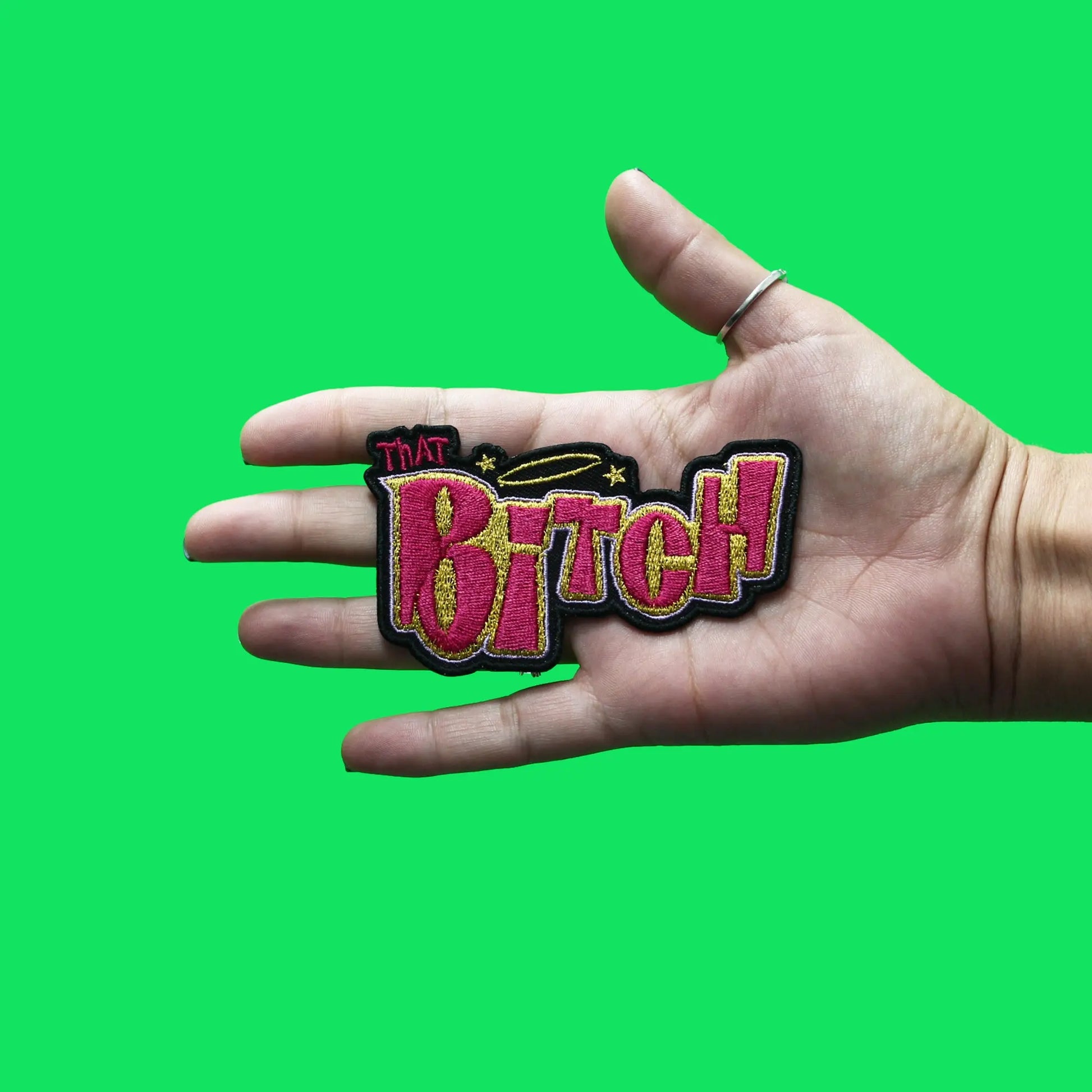 That B! Toy Parody Patch Funny Brand Logo Embroidered Iron On