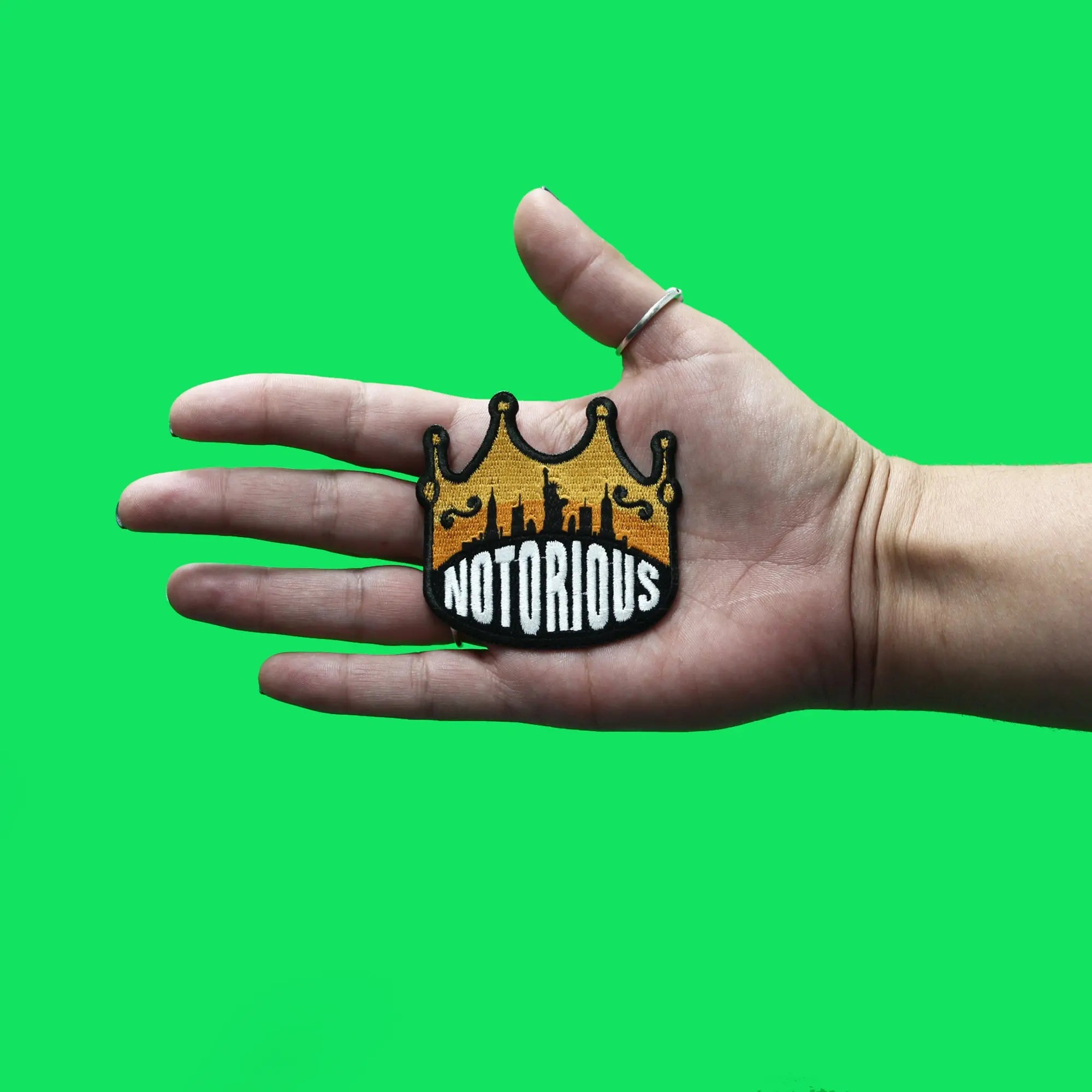 King Of New York Patch Notorious Crown Rapper Embroidered Iron On