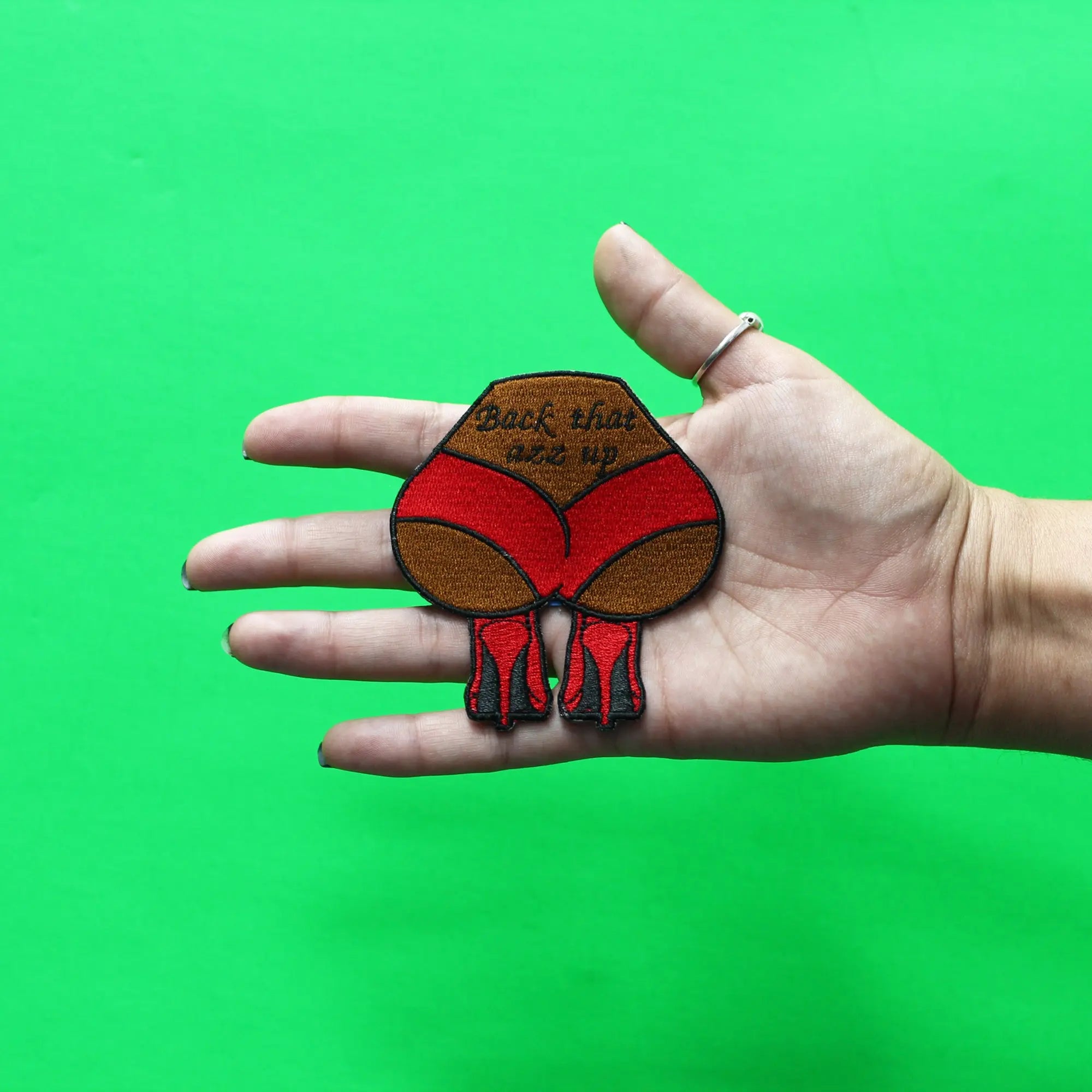 Back That Azz Up Patch Stripper 90s Rap Lyrics Embroidered Iron On