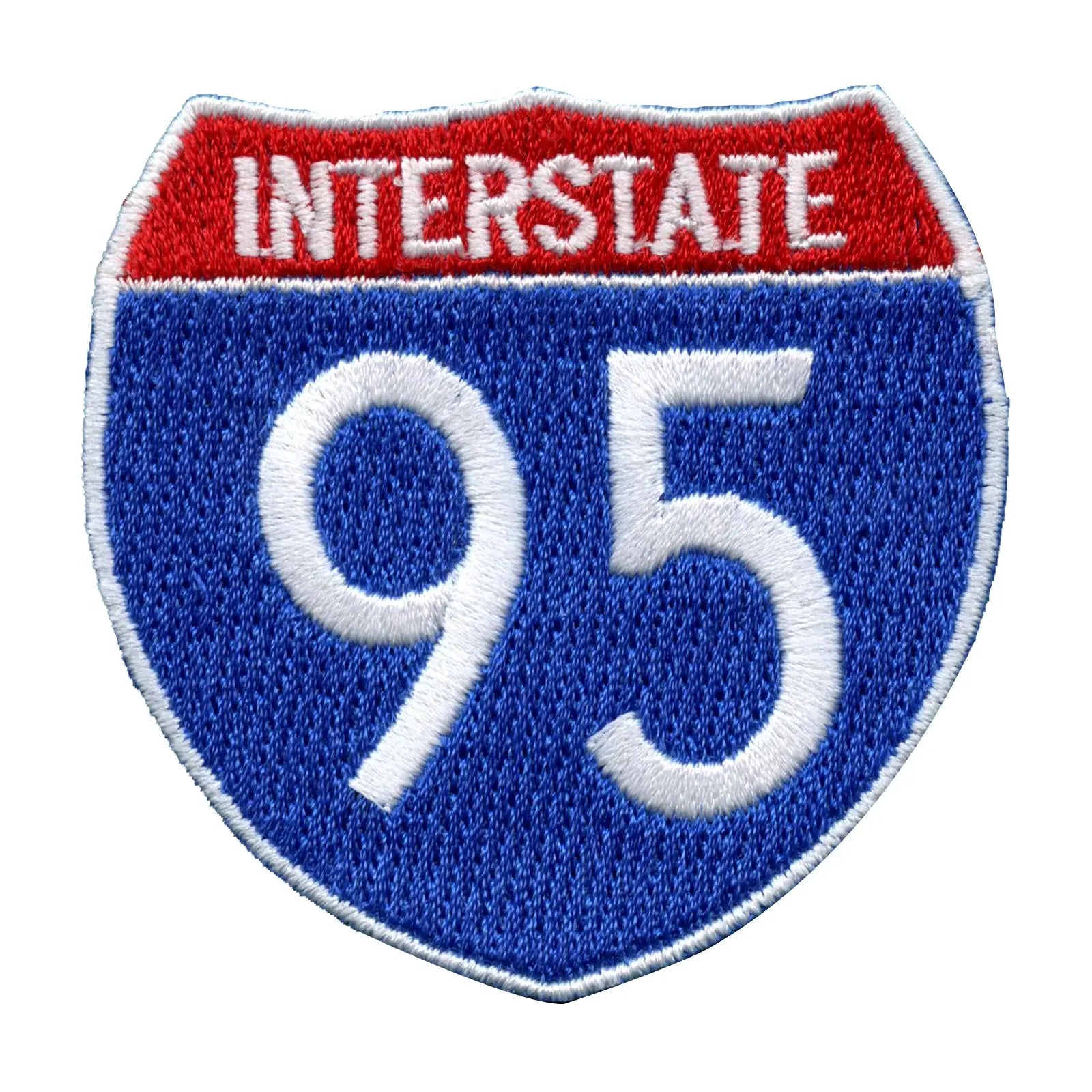 Interstate 95 I-95 Freeway Sign Embroidered Iron On Patch